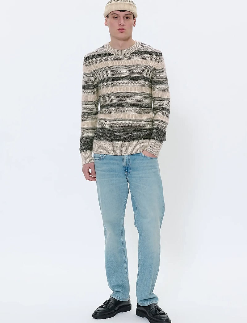 Matinique - MAtriton - pulls col rond - dark grey melange - 2