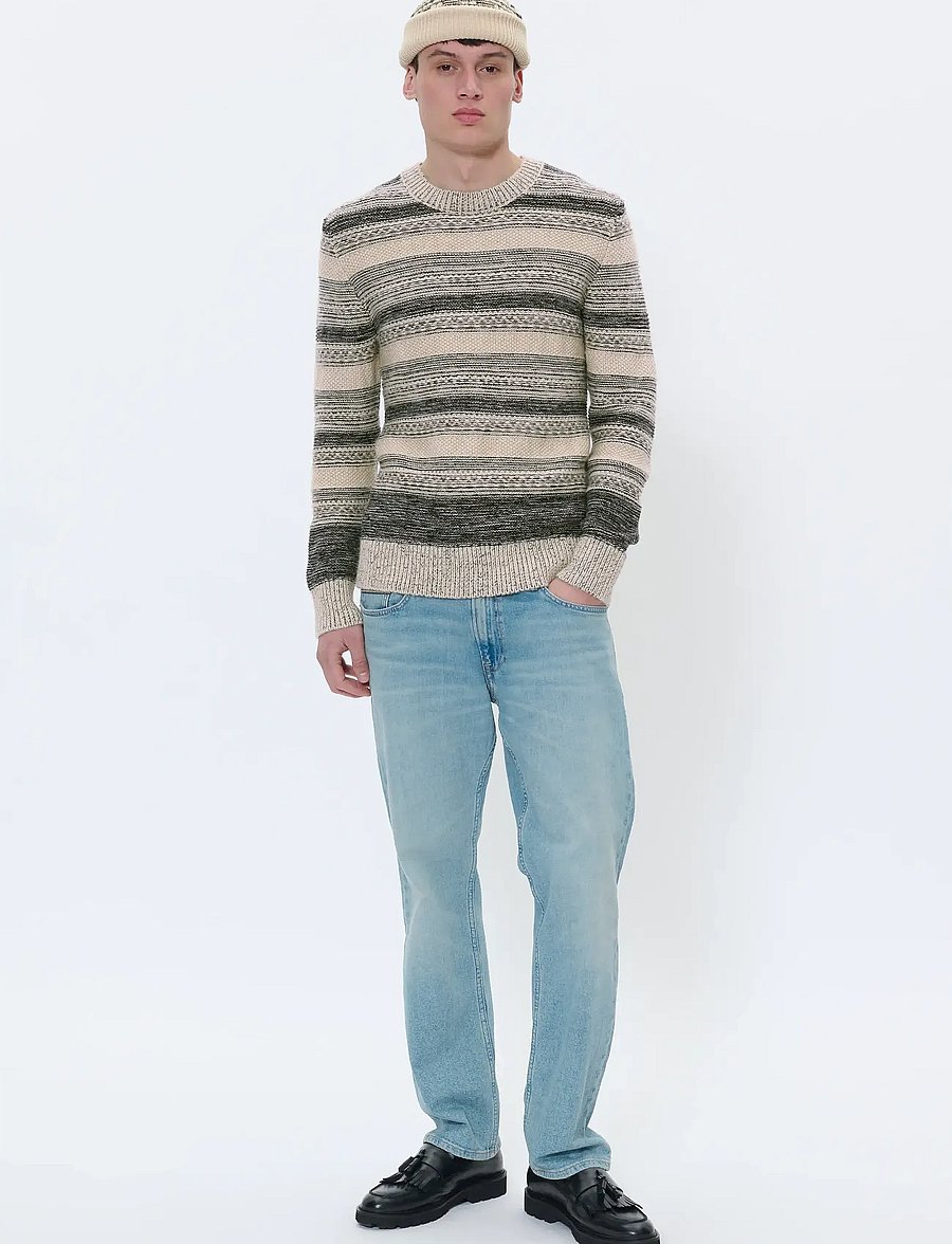 Matinique - MAtriton - pulls col rond - dark grey melange - 2