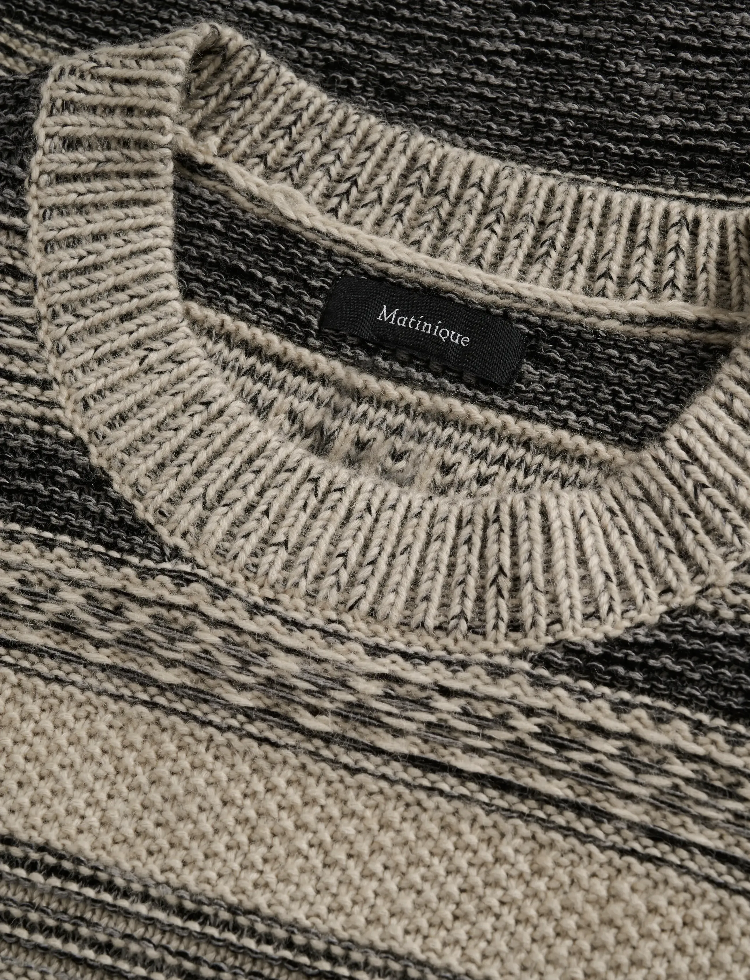 Matinique - MAtriton - stickat - dark grey melange - 5