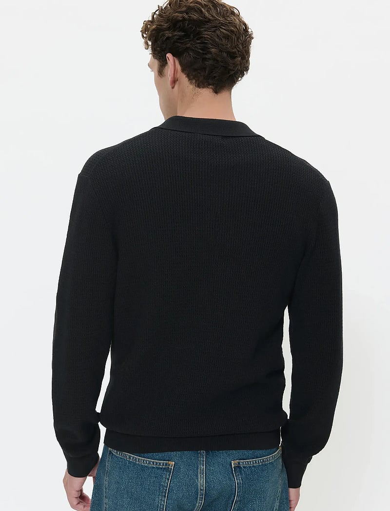 Matinique - MAkerone - gestrickte polohemden - black - 3