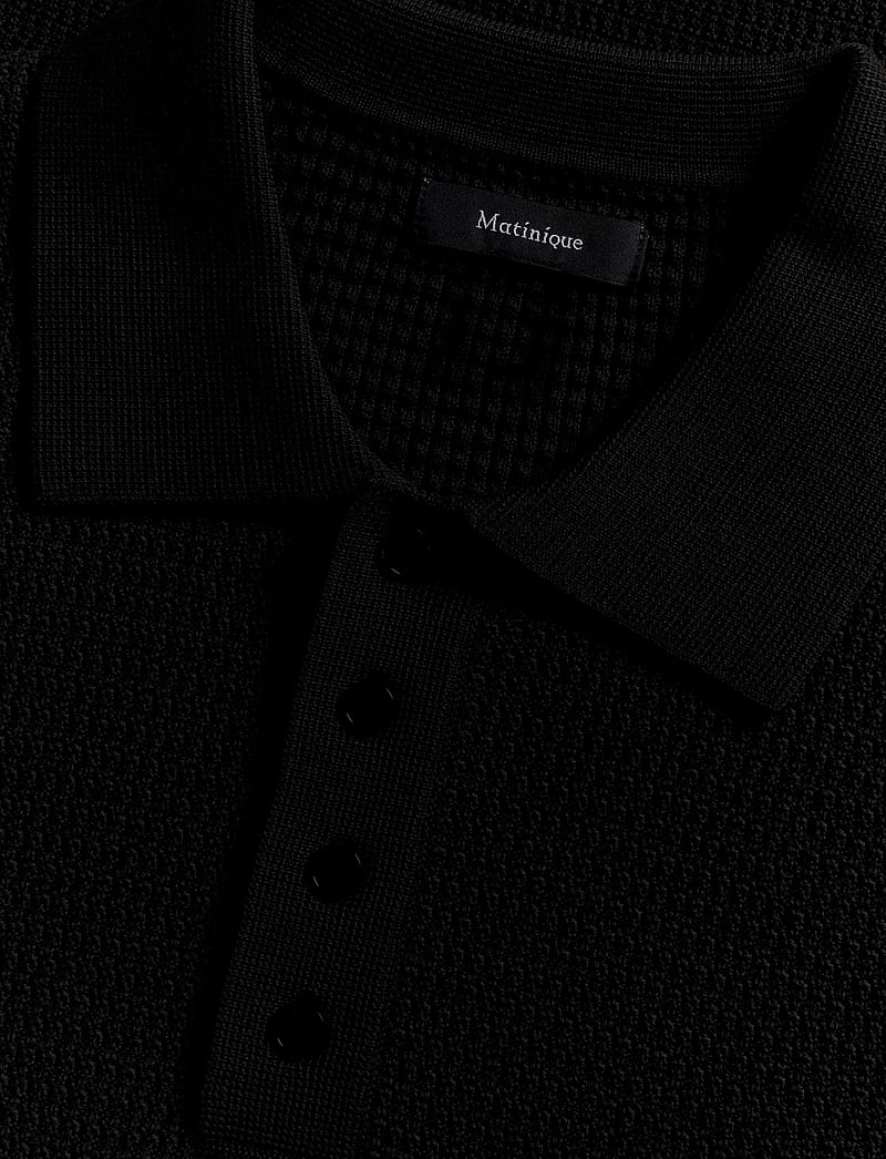 Matinique - MAkerone - gestrickte polohemden - black - 5
