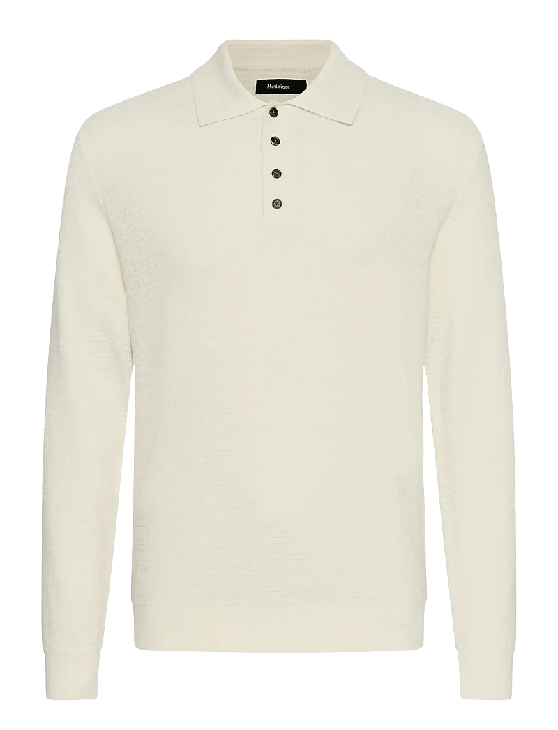 Matinique - MAkerone - gestrickte polohemden - off white - 1