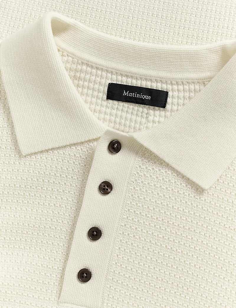 Matinique - MAkerone - gestrickte polohemden - off white - 5