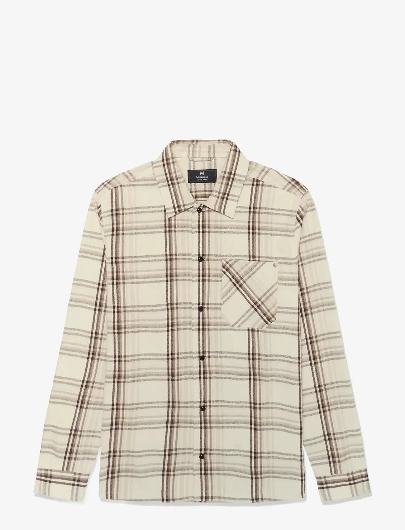 Matinique - MApelton N Heritage - checkered shirts - chocolate brown - 1