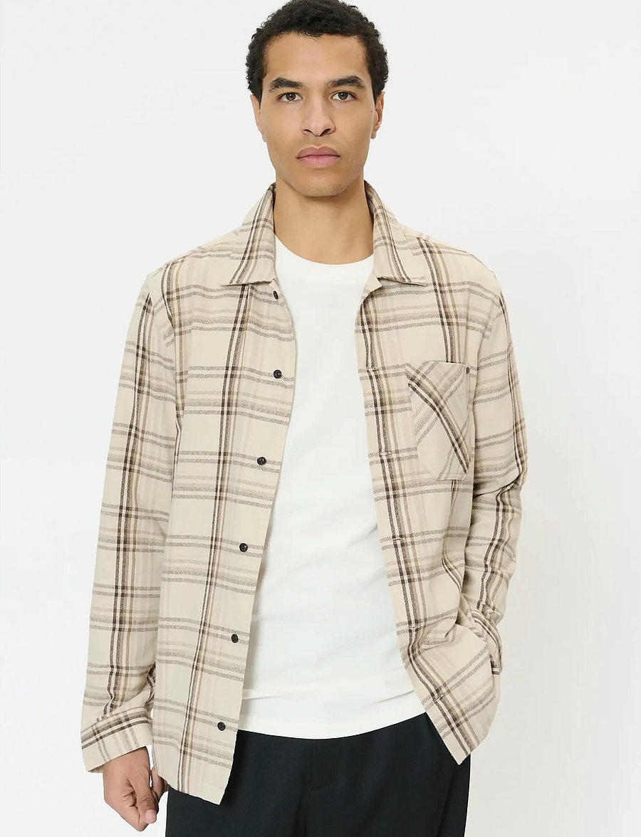 Matinique - MApelton N Heritage - checkered shirts - chocolate brown - 0