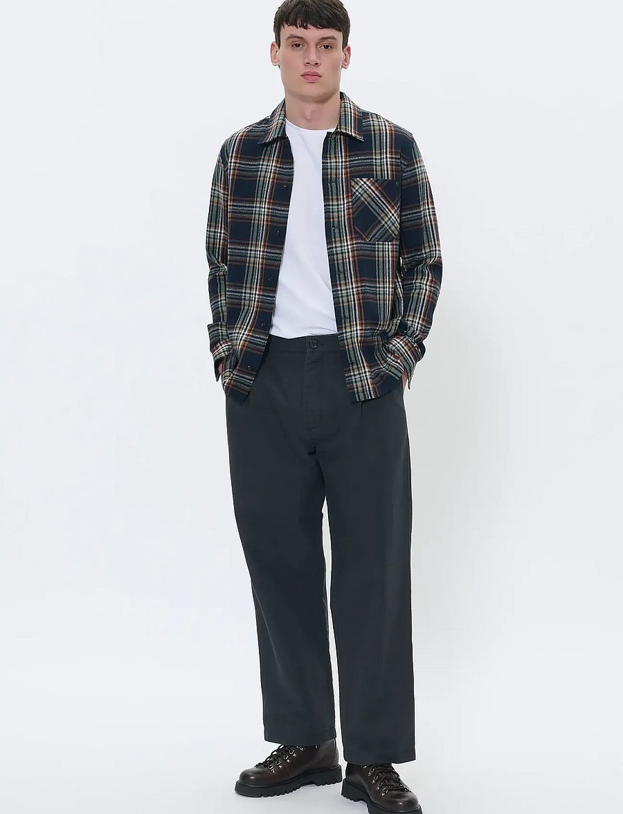Matinique - MApelton N Heritage - ruudulised särgid - dark navy - 2