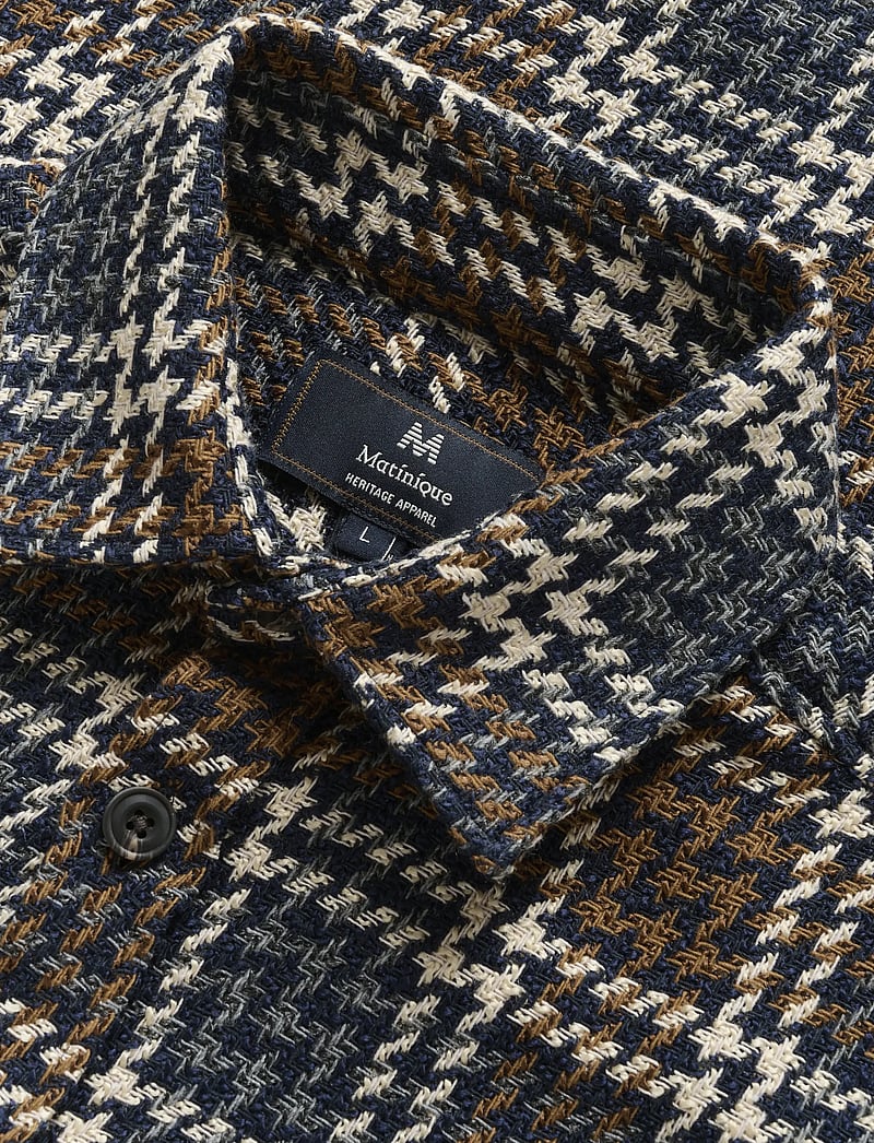 Matinique - MAglibbon Heritage - rutiga skjortor - dark navy - 5