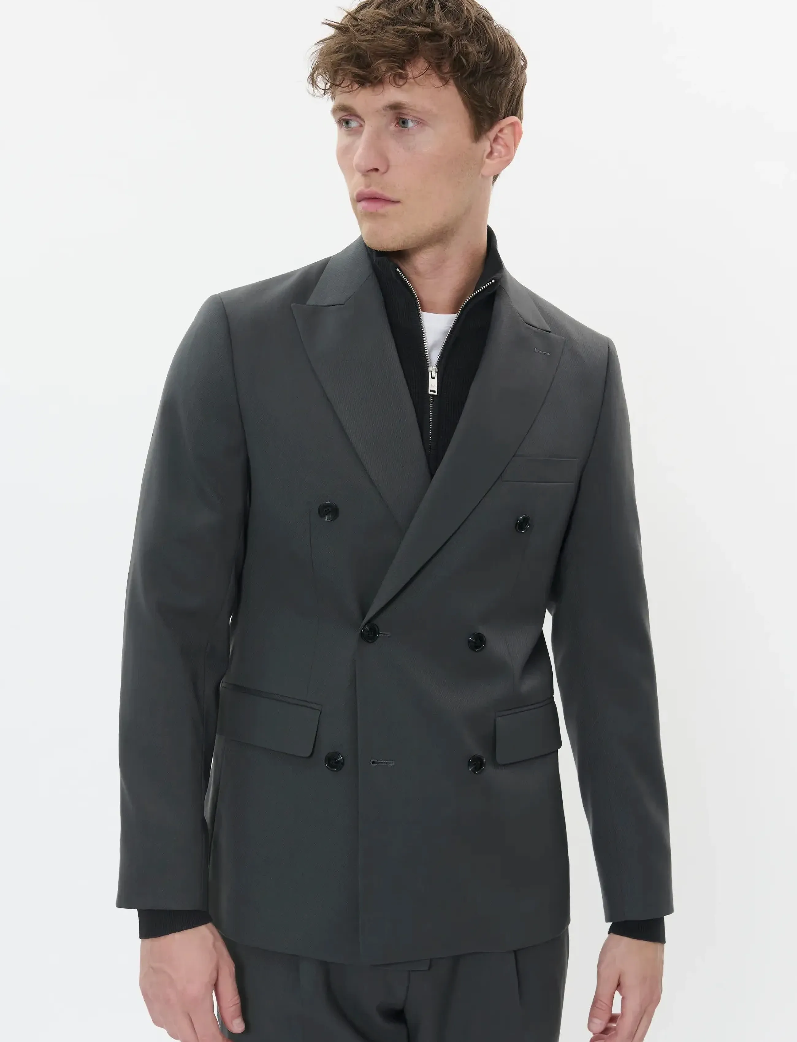Matinique Magaret Double, 50, Blazer, Grau - Double Breasted Männerswear
