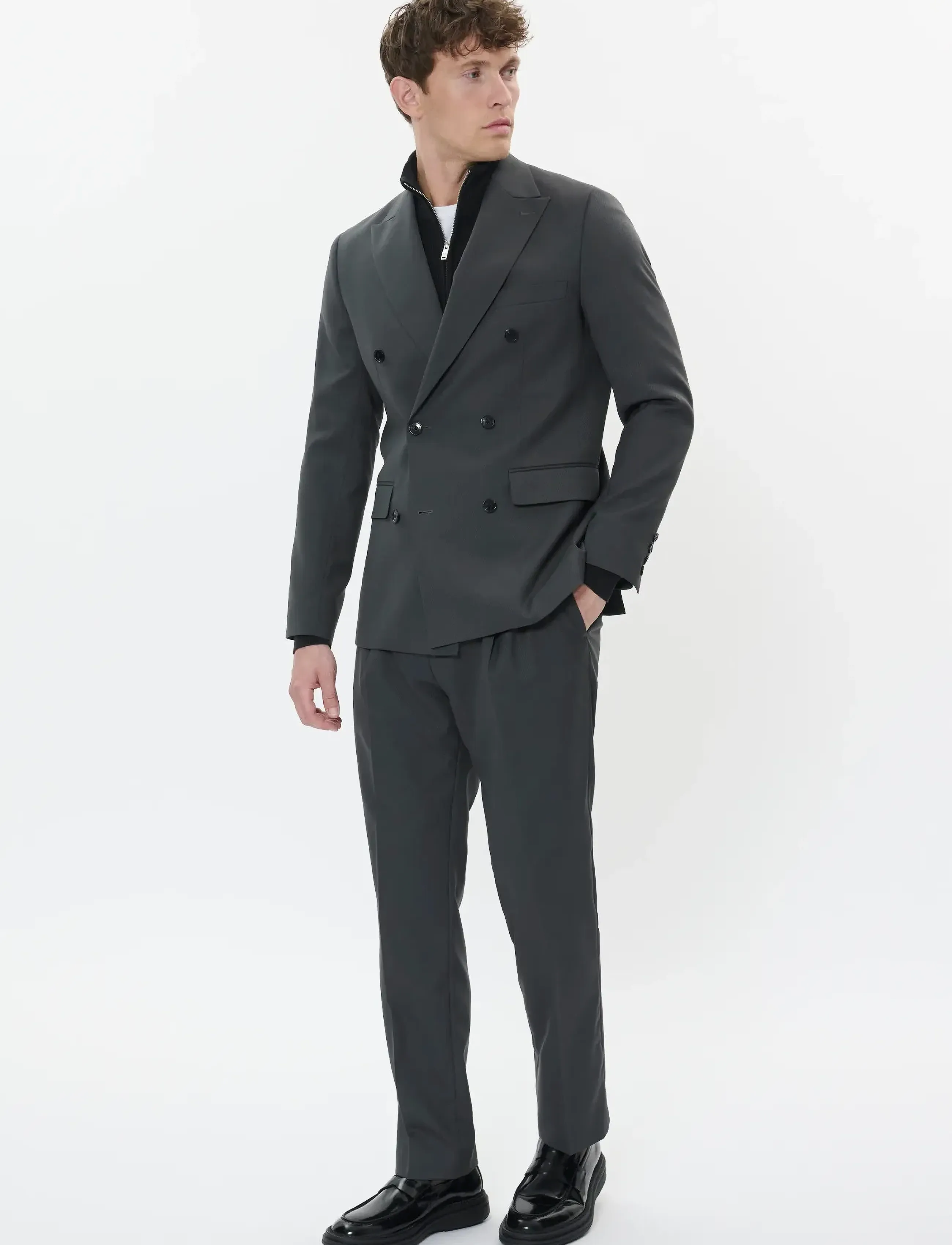 Matinique - MAweller Pleat Pant - habitbukser - black oyster - 2