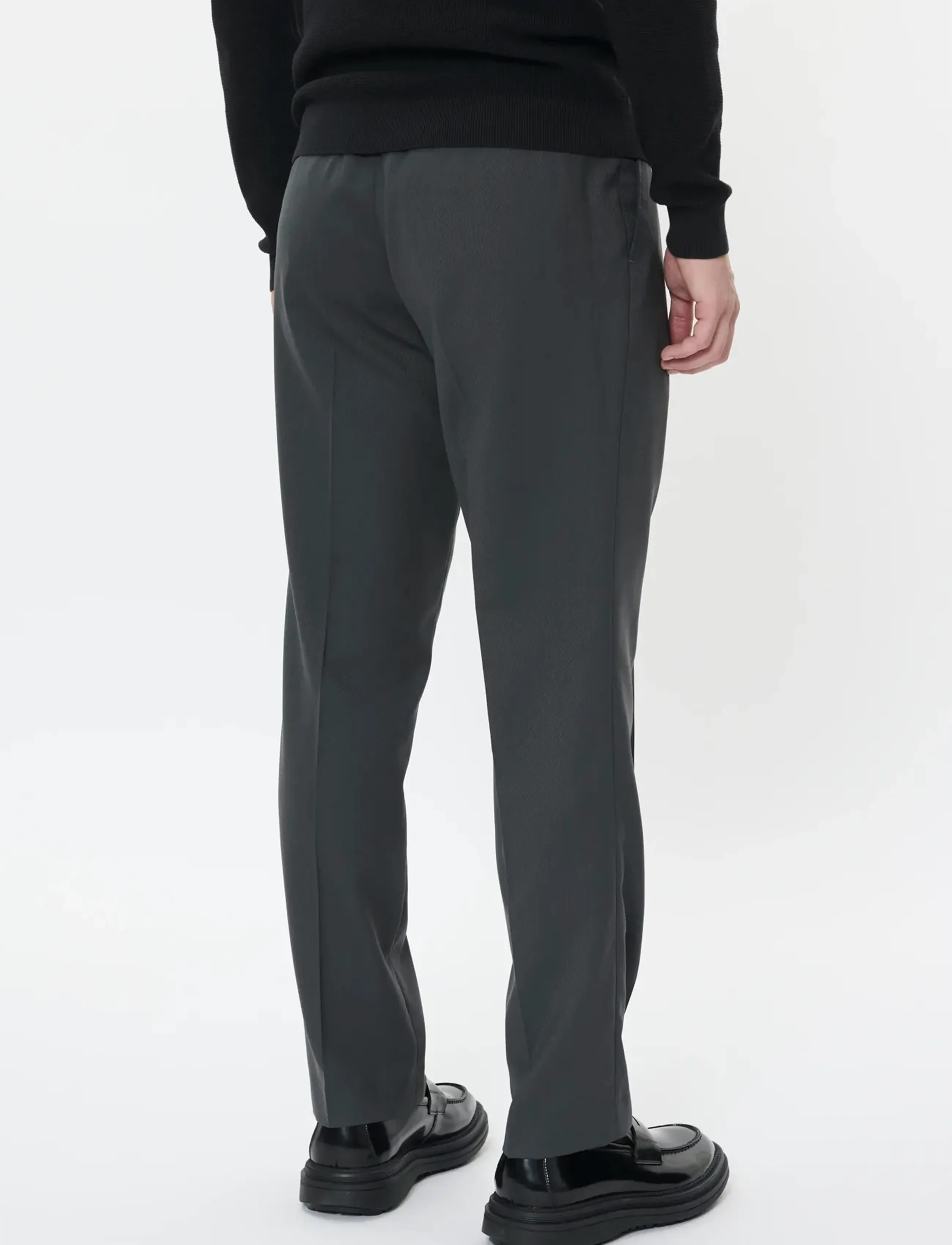Matinique - MAweller Pleat Pant - habitbukser - black oyster - 3
