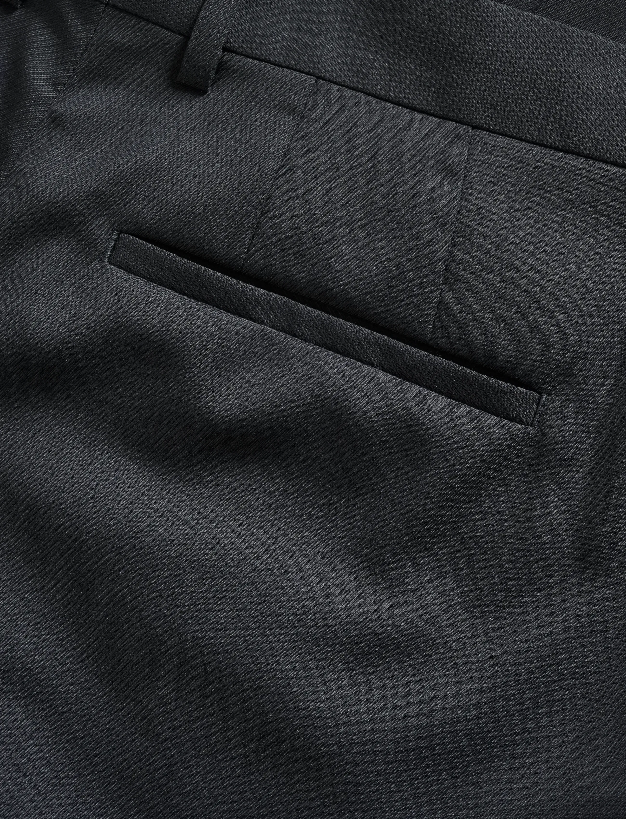 Matinique - MAweller Pleat Pant - habitbukser - black oyster - 5
