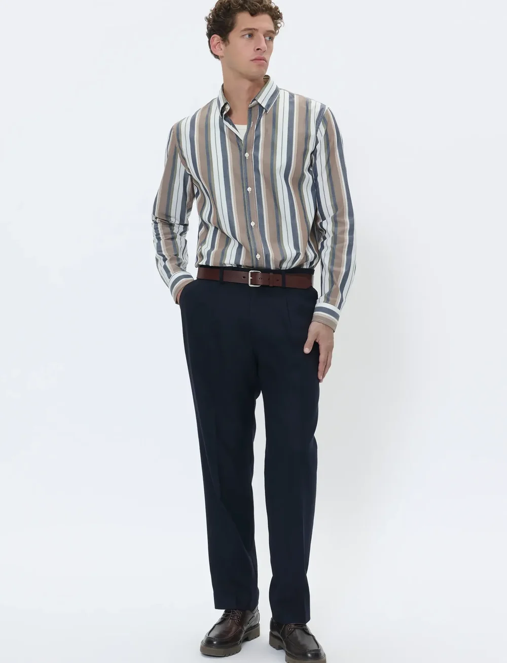 Matinique - MAweller Pleat Pant - kostymbyxor - dark navy - 2