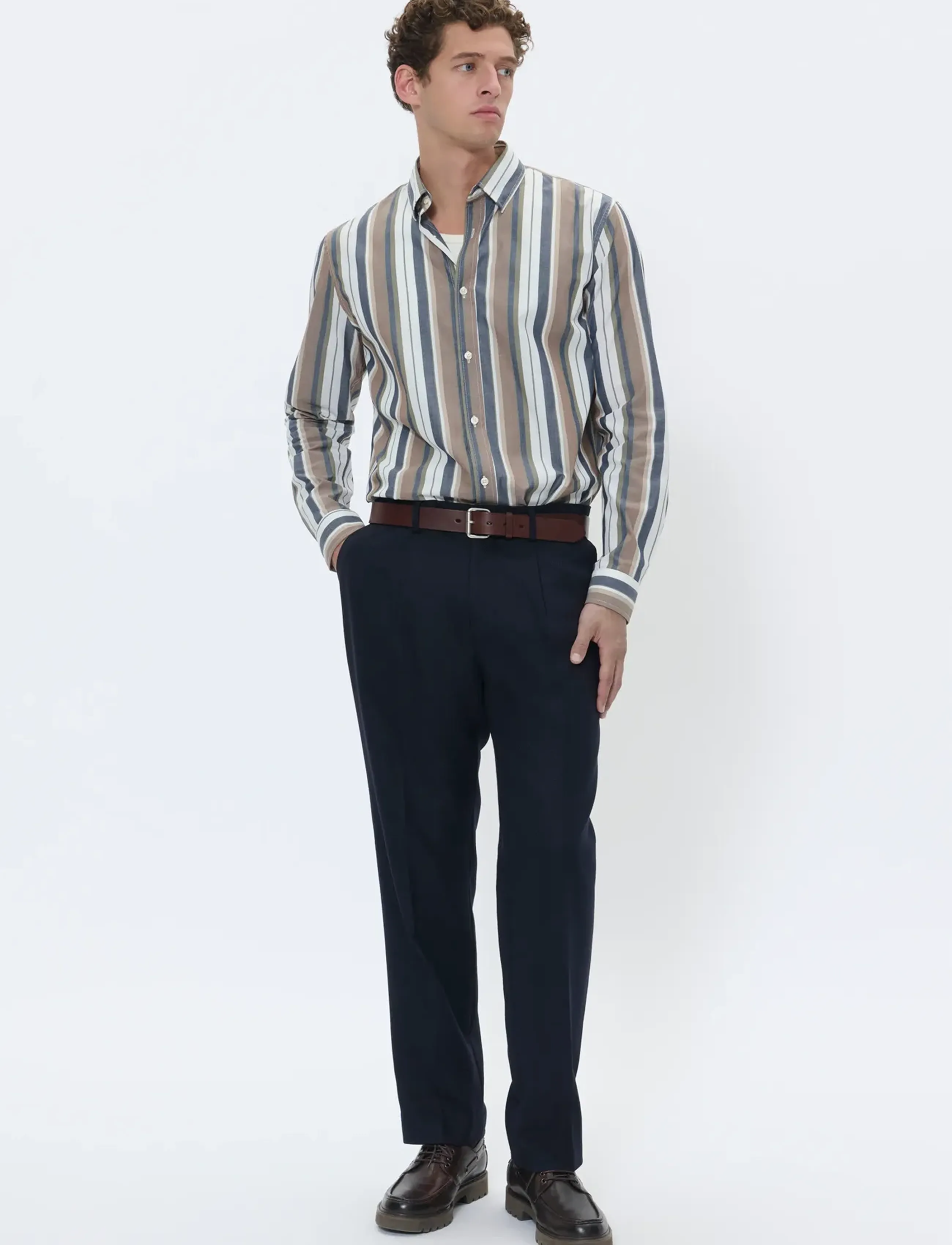 Matinique - MAweller Pleat Pant - puvunhousut - dark navy - 2