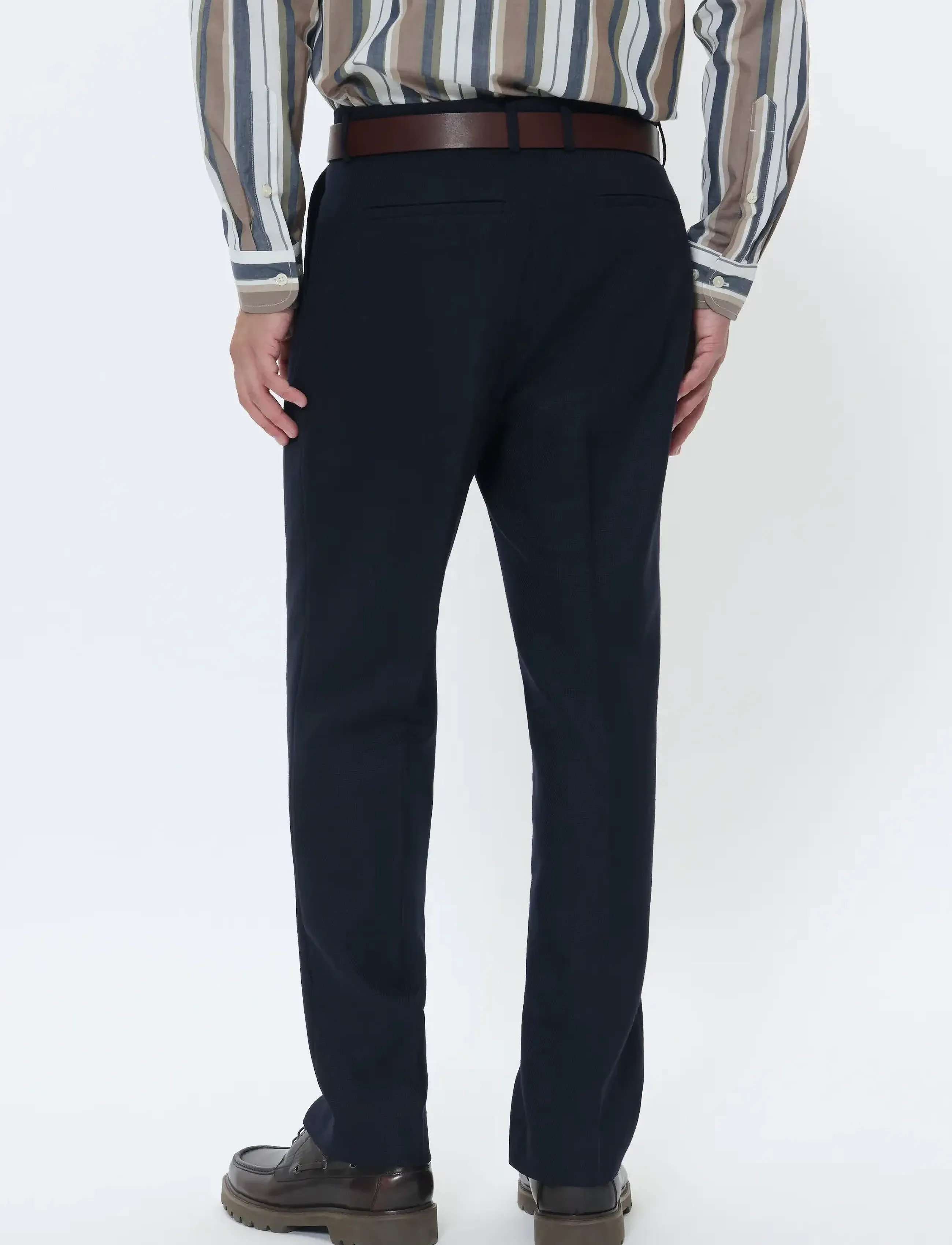 Matinique - MAweller Pleat Pant - puvunhousut - dark navy - 3