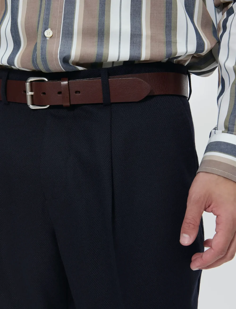 Matinique - MAweller Pleat Pant - kostymbyxor - dark navy - 4