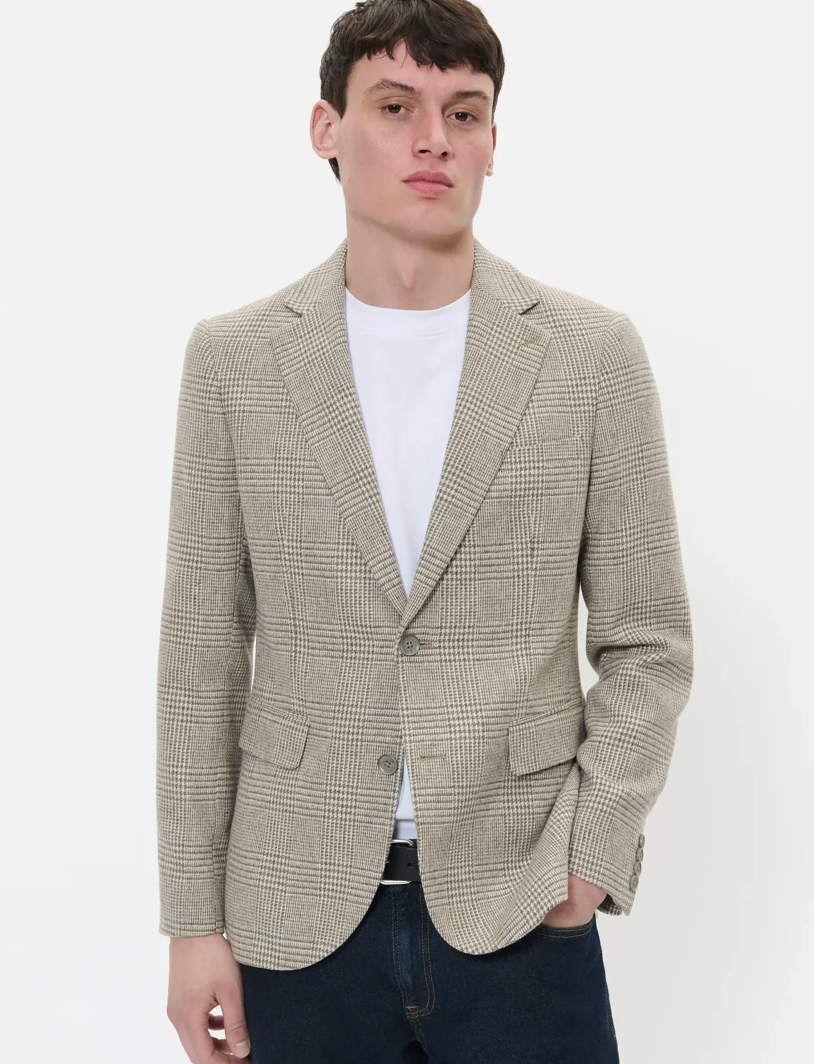Matinique Mageorge, Mænd, Ternet Blazer, Cream, Str: 54