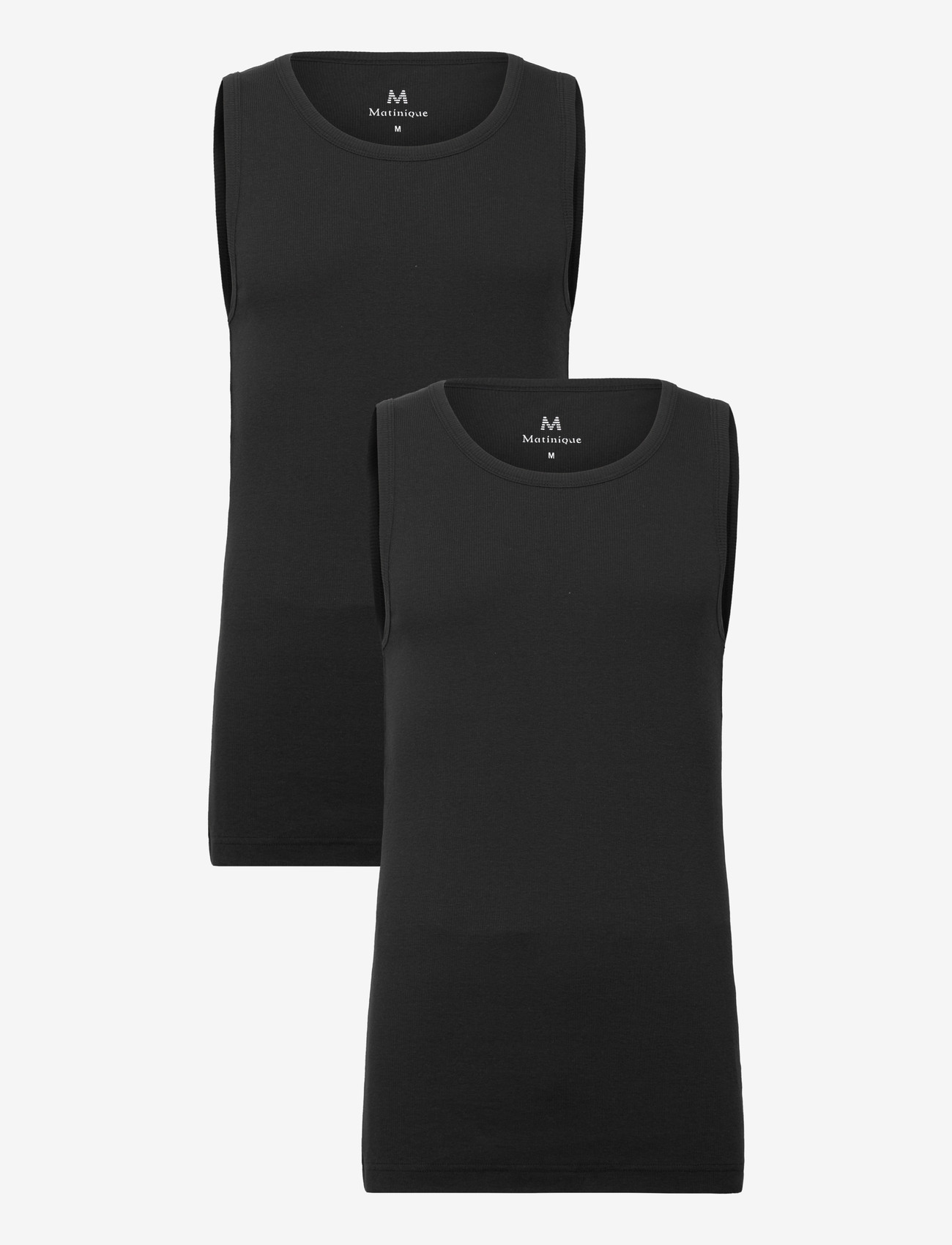 Matinique - MATank 2-pack - tank tops - black - 1