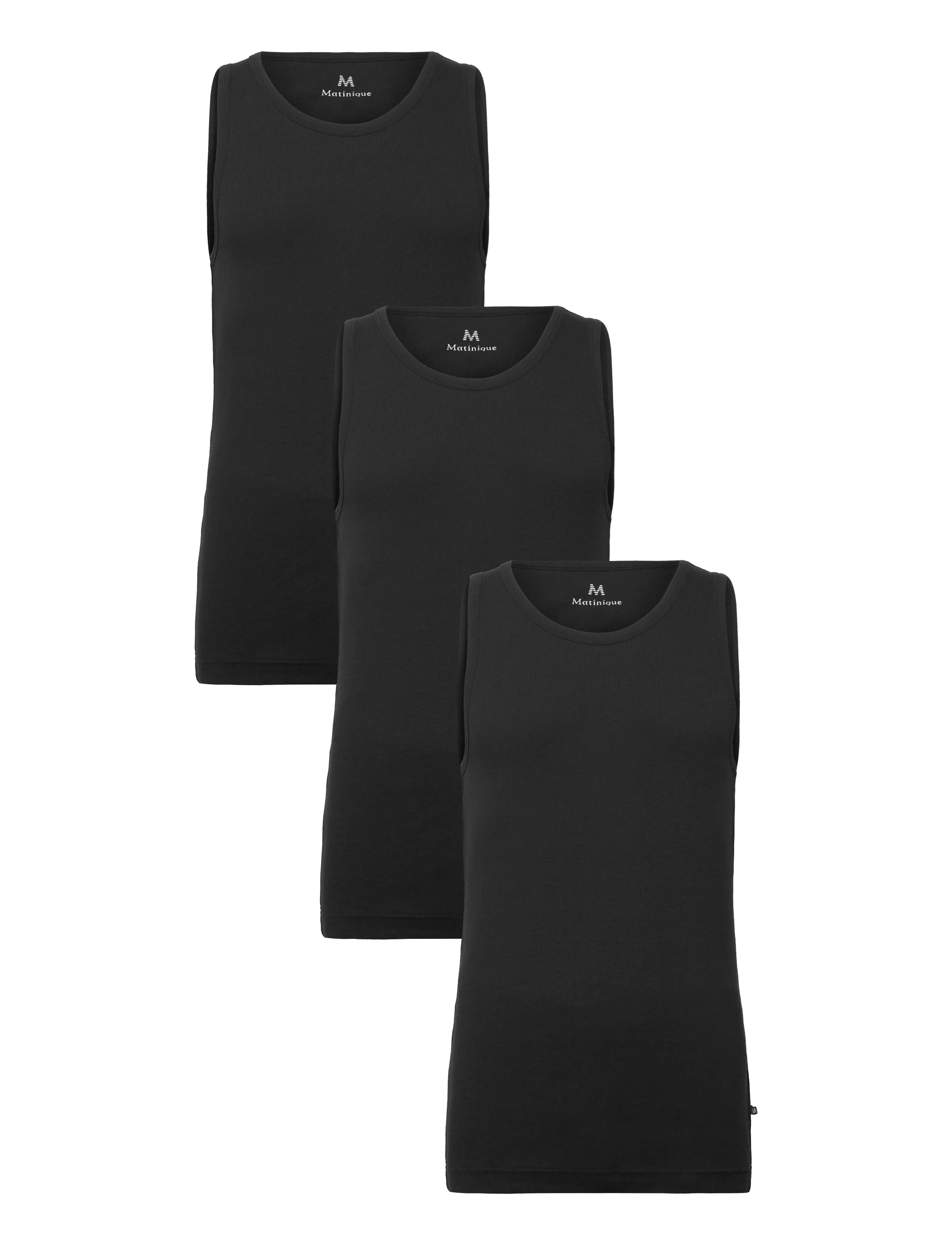 Matinique MATank 3-pack - Tanktops - BLACK / black