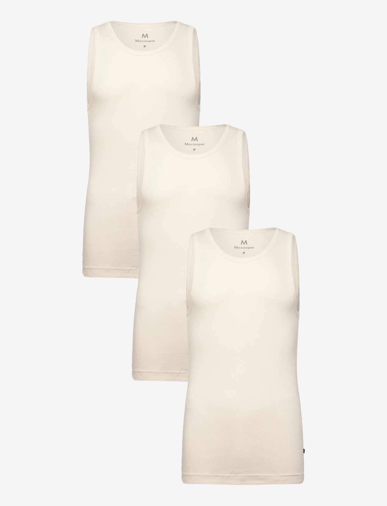 Matinique - MATank 3-pack - tank tops - white - 1