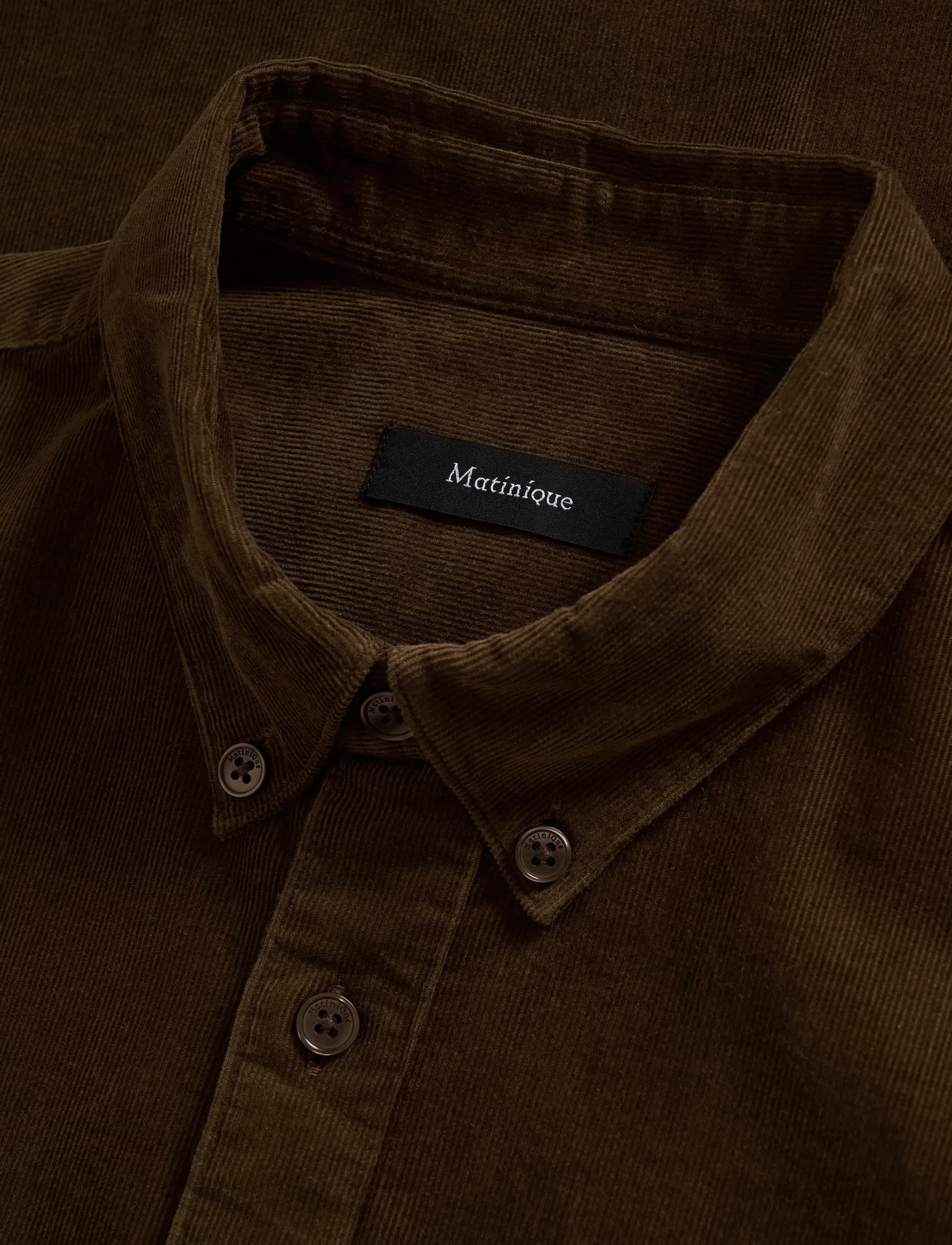 Matinique - MAtrostol BD - corduroy shirts - dark earth - 5