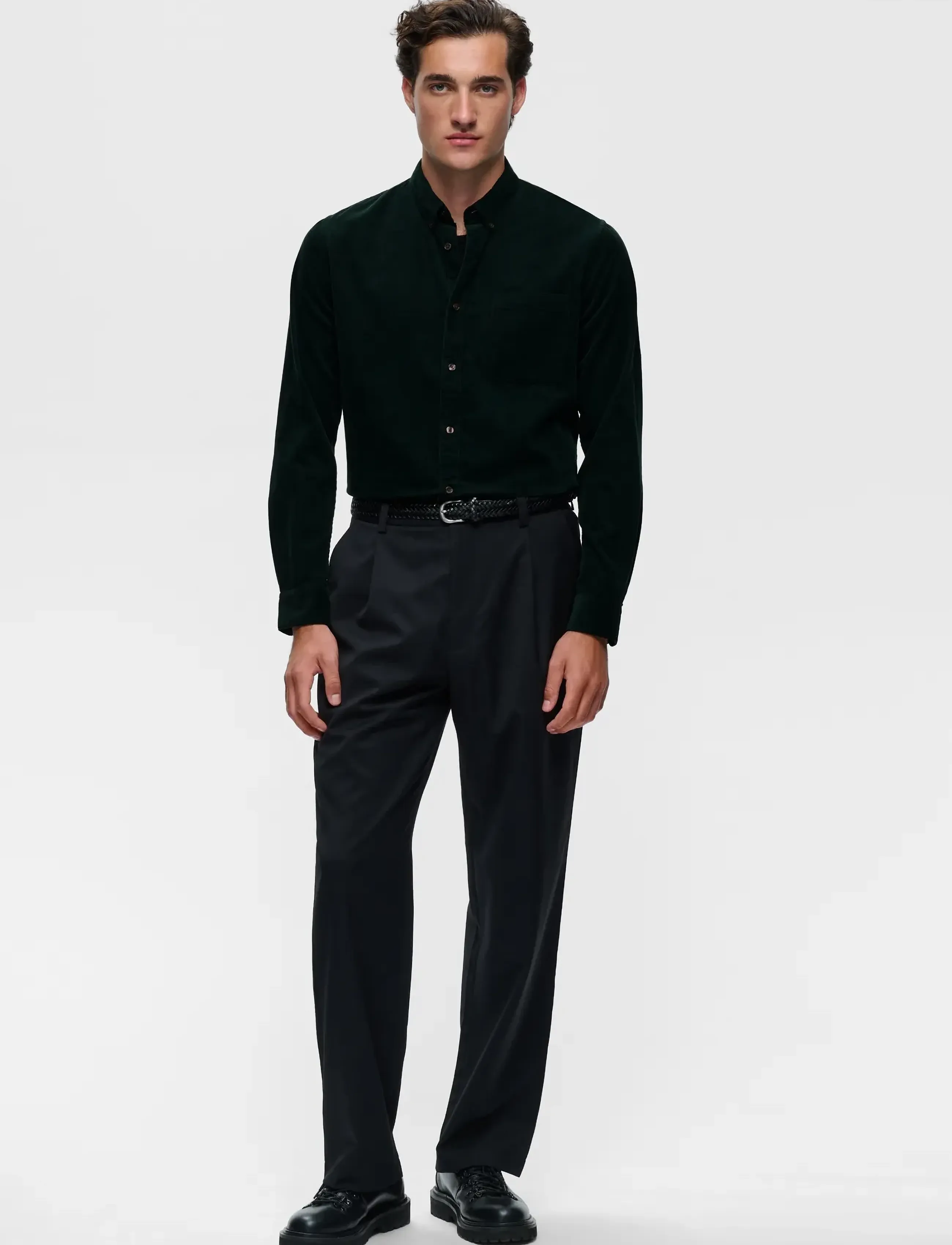 Matinique - MAtrostol BD - corduroy shirts - scarab - 2