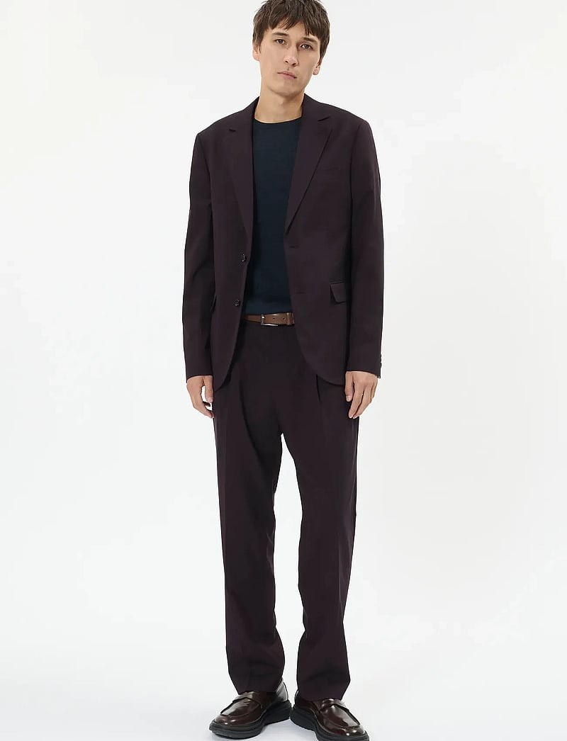 Matinique - MAgeorge - single breasted blazers - claret - 2