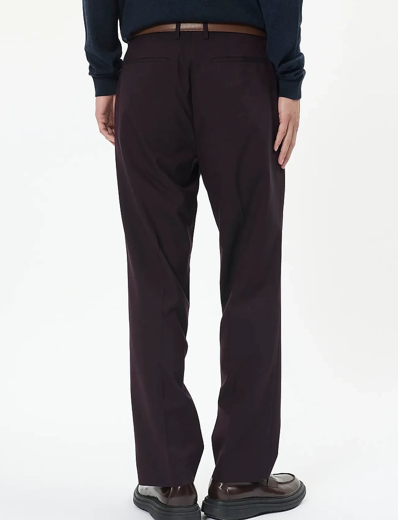 Matinique - MAweller Pleat Pant - Ülikonnapüksid - claret - 3