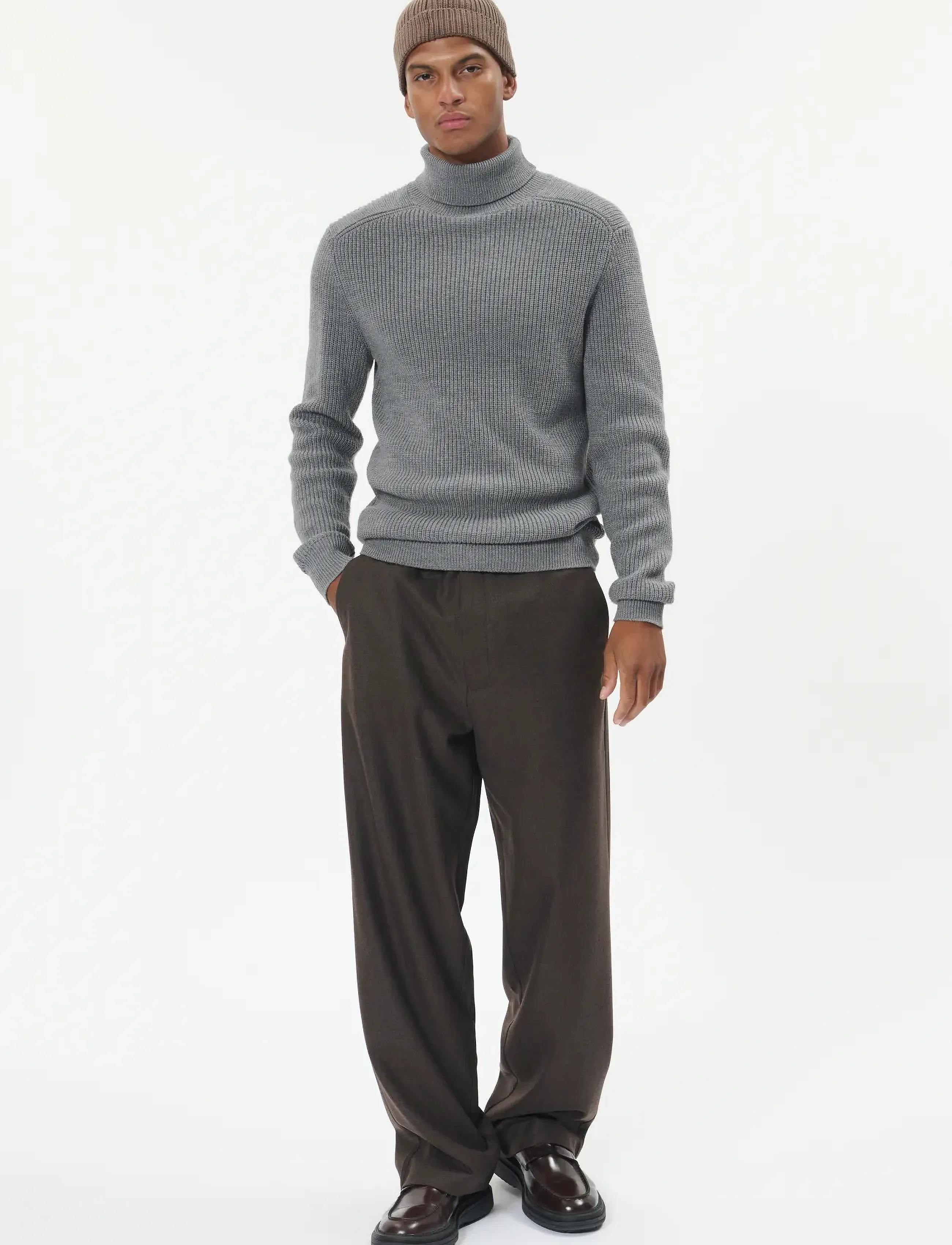 Matinique - MAroll Heritage - rúllukragapeysur - medium grey melange - 2