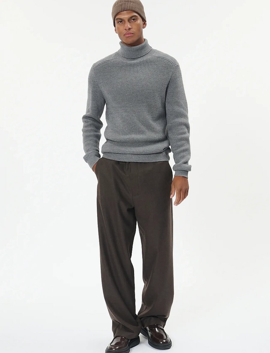 Matinique - MAroll Heritage - rollkragenpullover - medium grey melange - 2