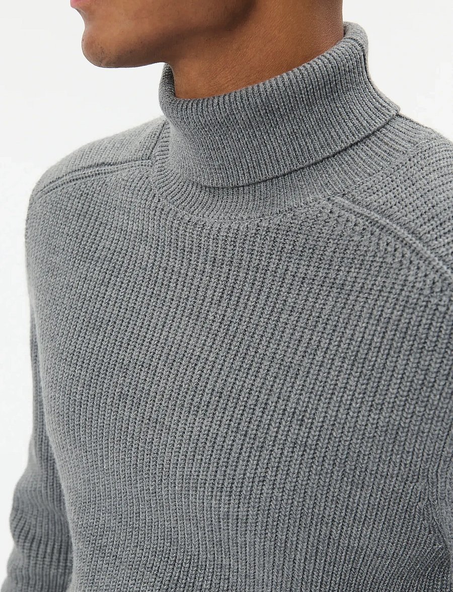 Matinique - MAroll Heritage - rollkragenpullover - medium grey melange - 4