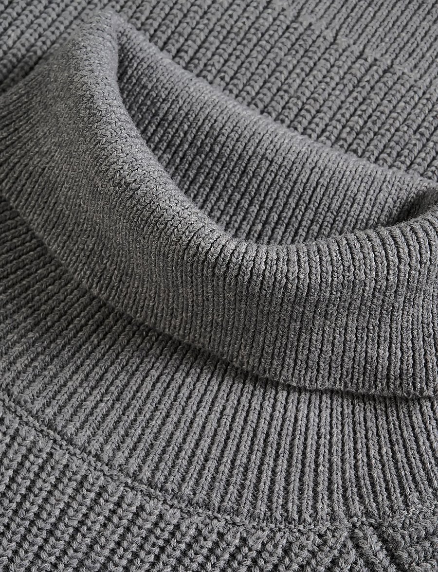 Matinique - MAroll Heritage - rollkragenpullover - medium grey melange - 5