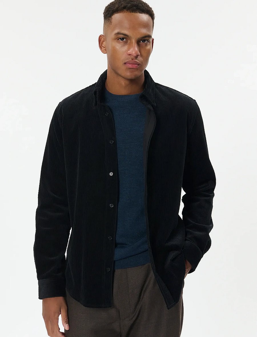 Matinique - MAbrize N 73 - corduroy shirts - black - 0
