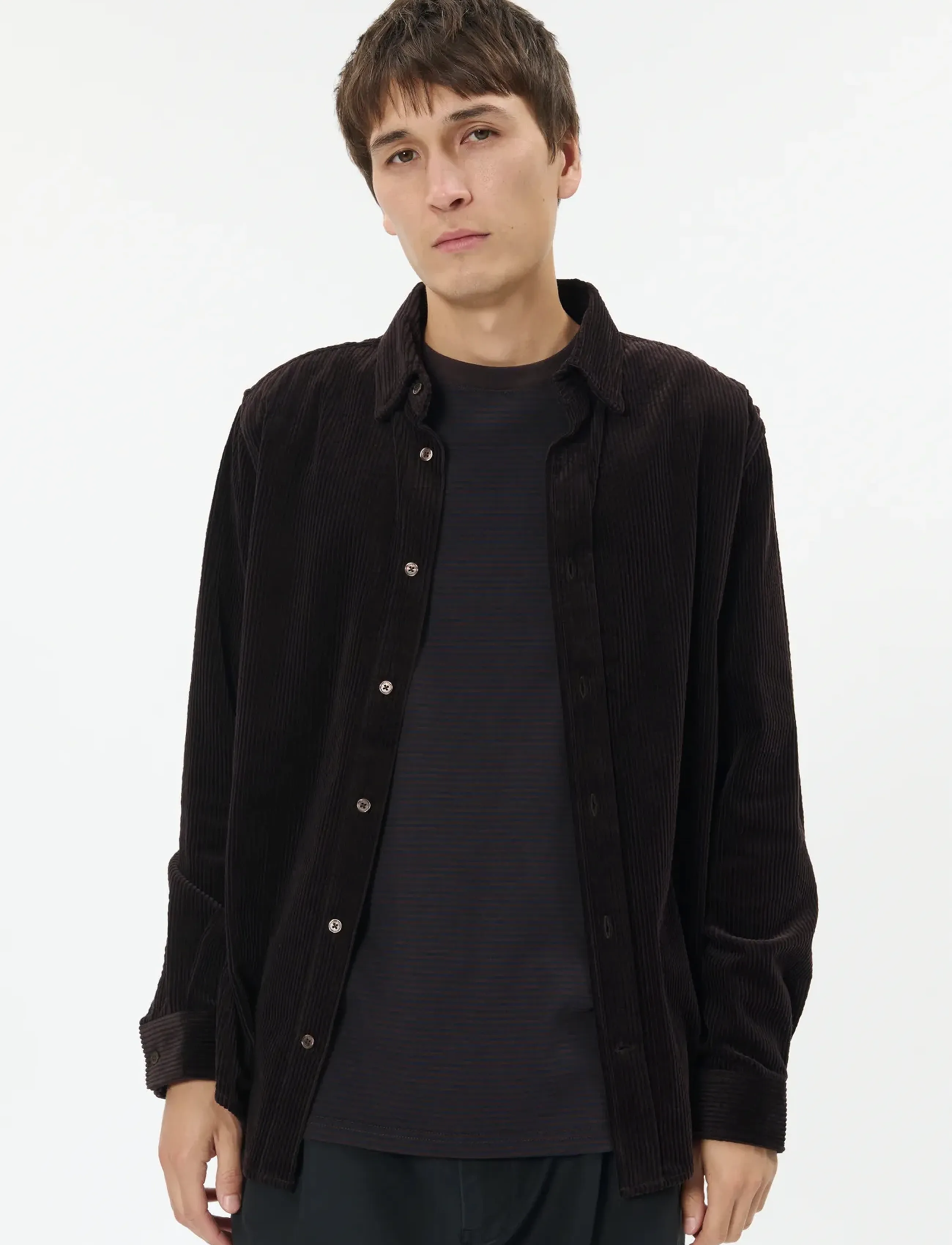 Matinique Mabrize N 73, S, Brown, Shirts > Corduroy Shirts, Herre