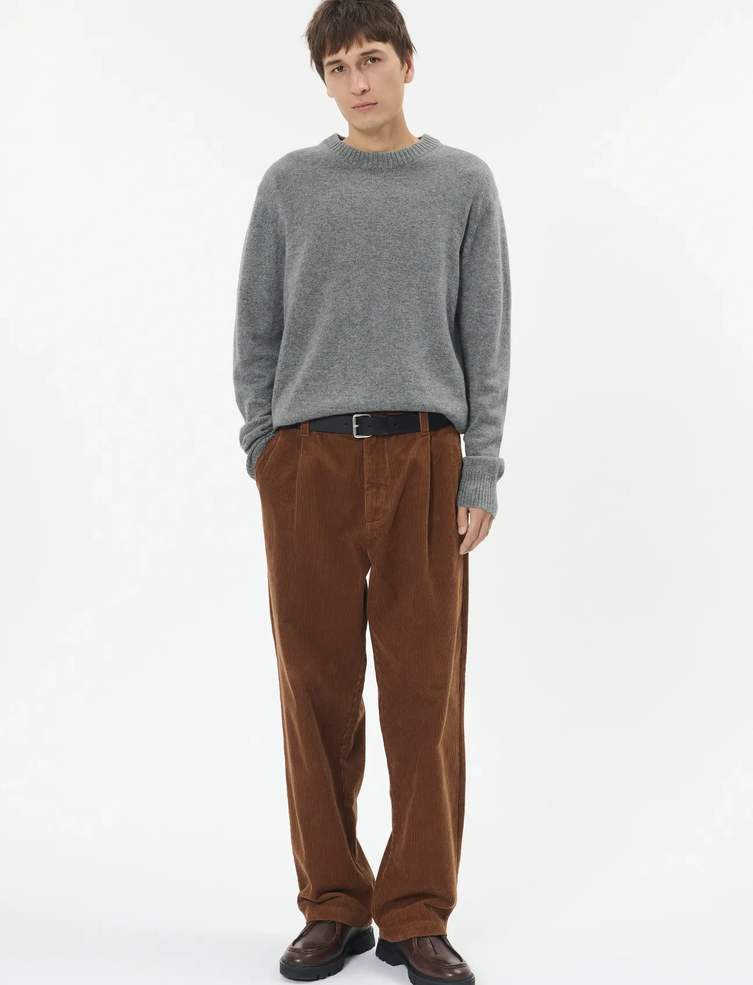 Matinique - MAmaxwell 73 - Ümmarguse kaelusega kudumid - medium grey melange - 2
