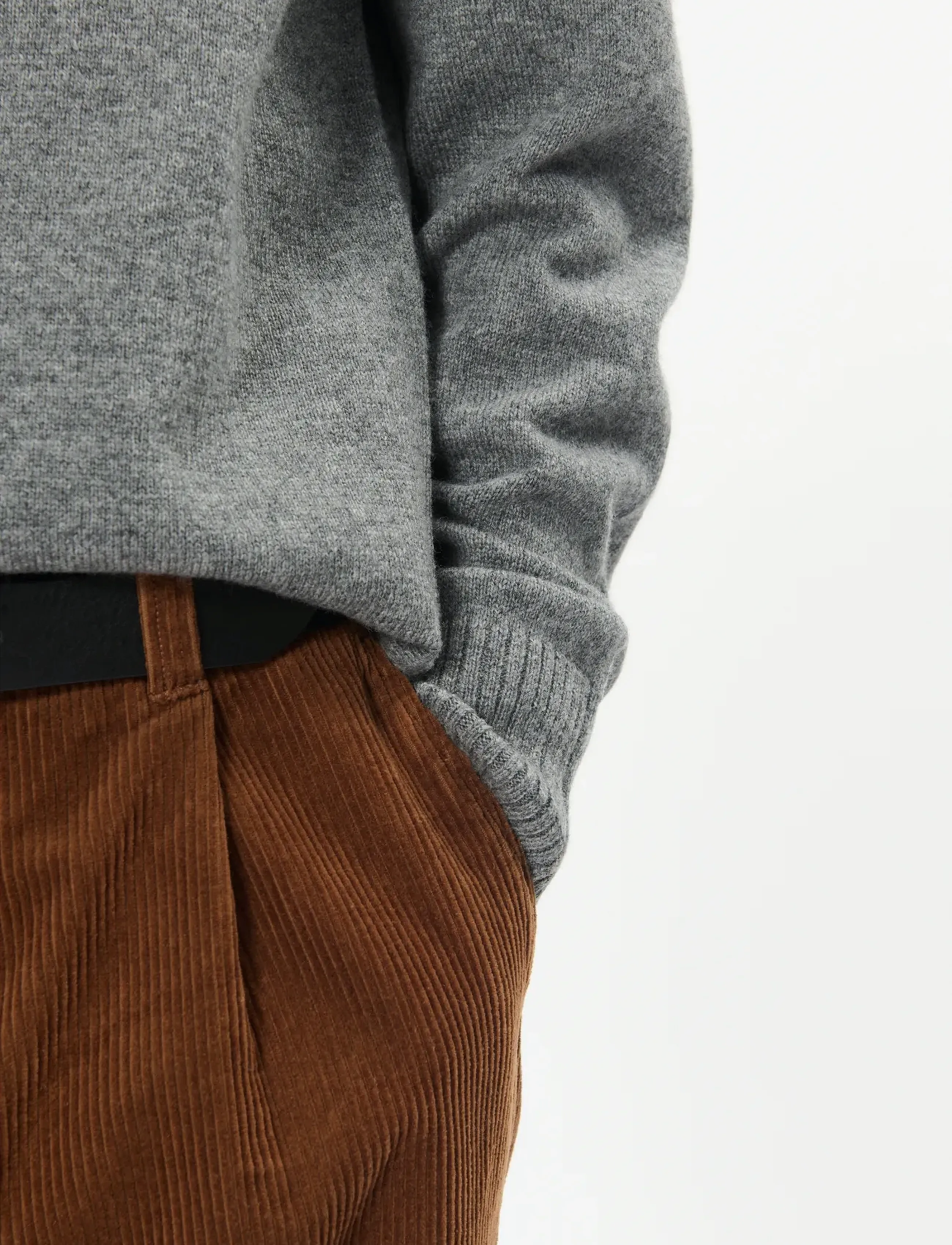 Matinique - MAmaxwell 73 - Ümmarguse kaelusega kudumid - medium grey melange - 4