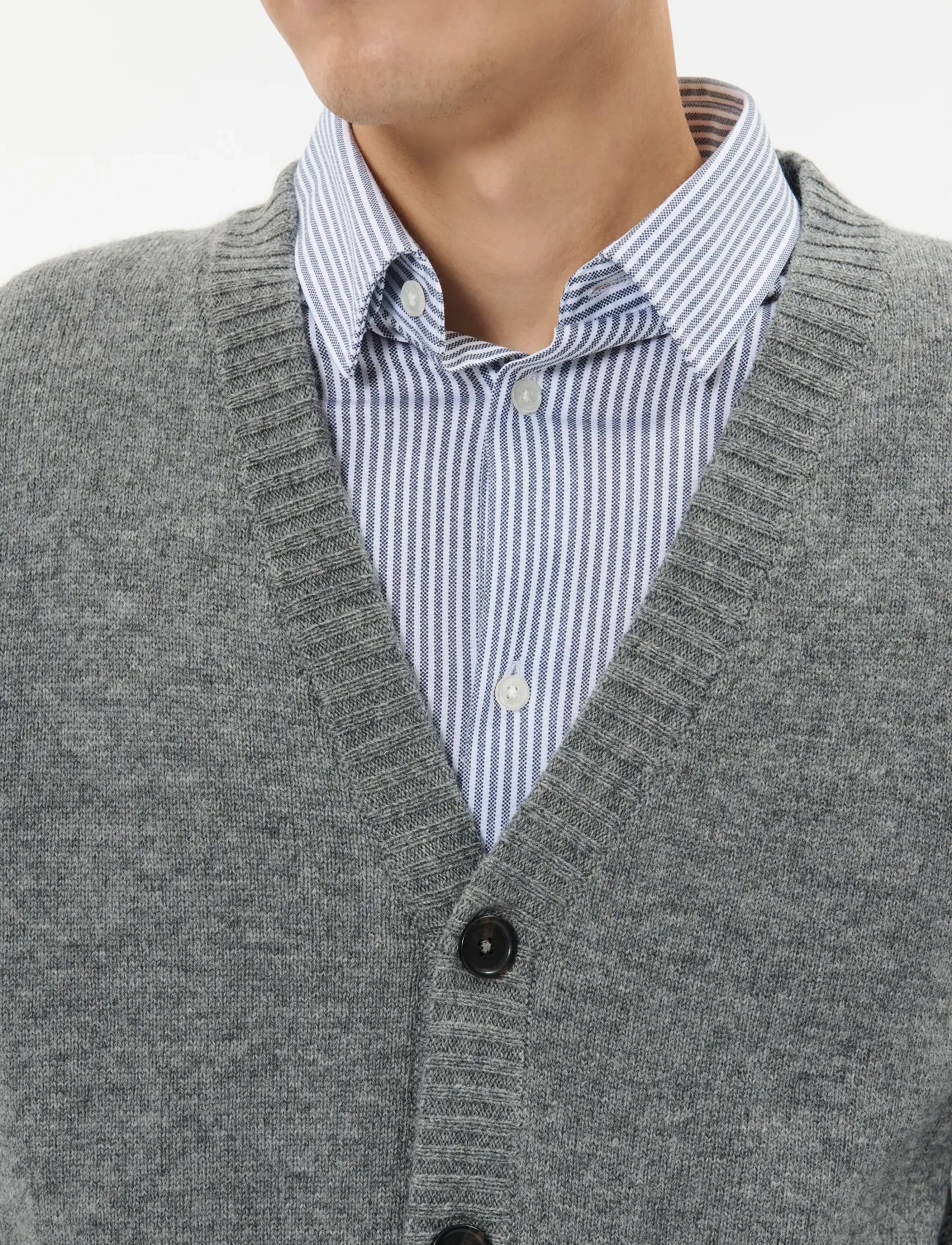 Matinique - MAalpin 73 - cardigans - medium grey melange - 4