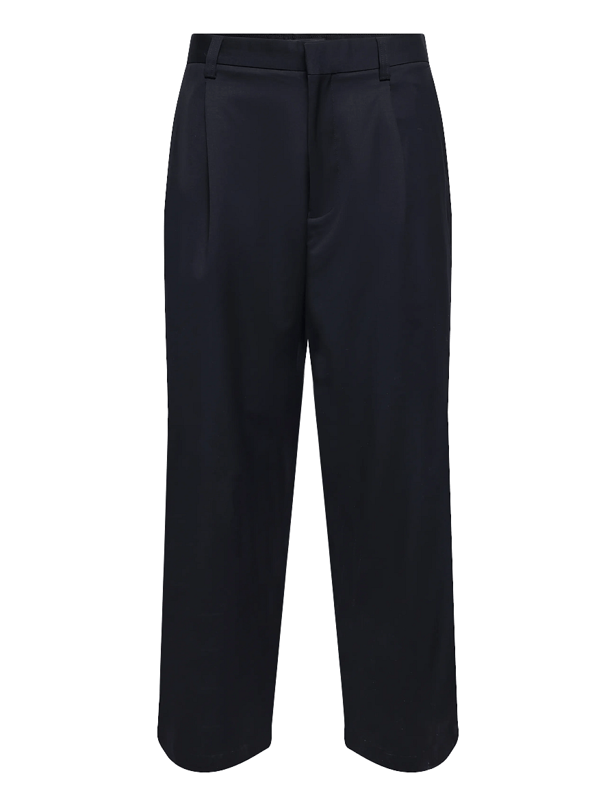 Matinique - MAchino Pleat Pant - vabaajapüksid - black - 1
