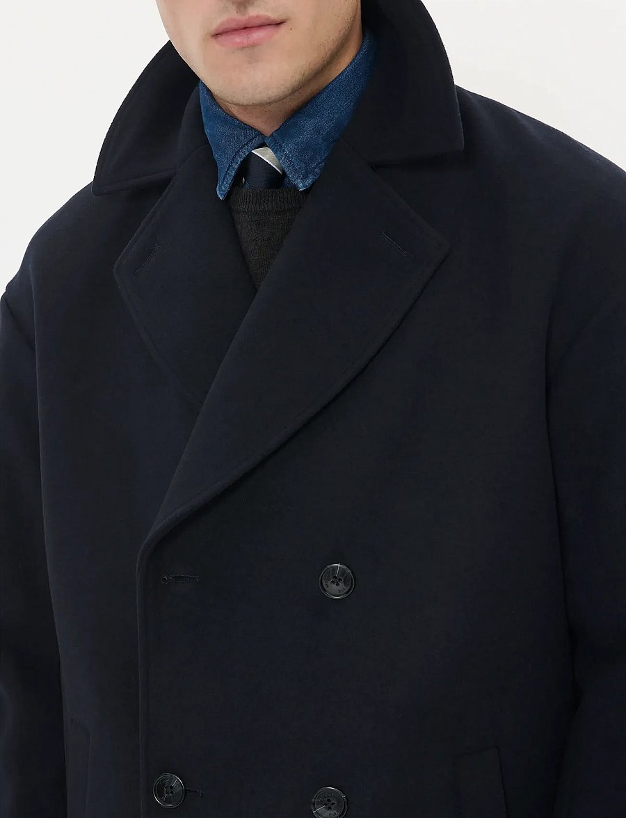 Matinique - MABullmer Long - wollmäntel - dark navy - 3