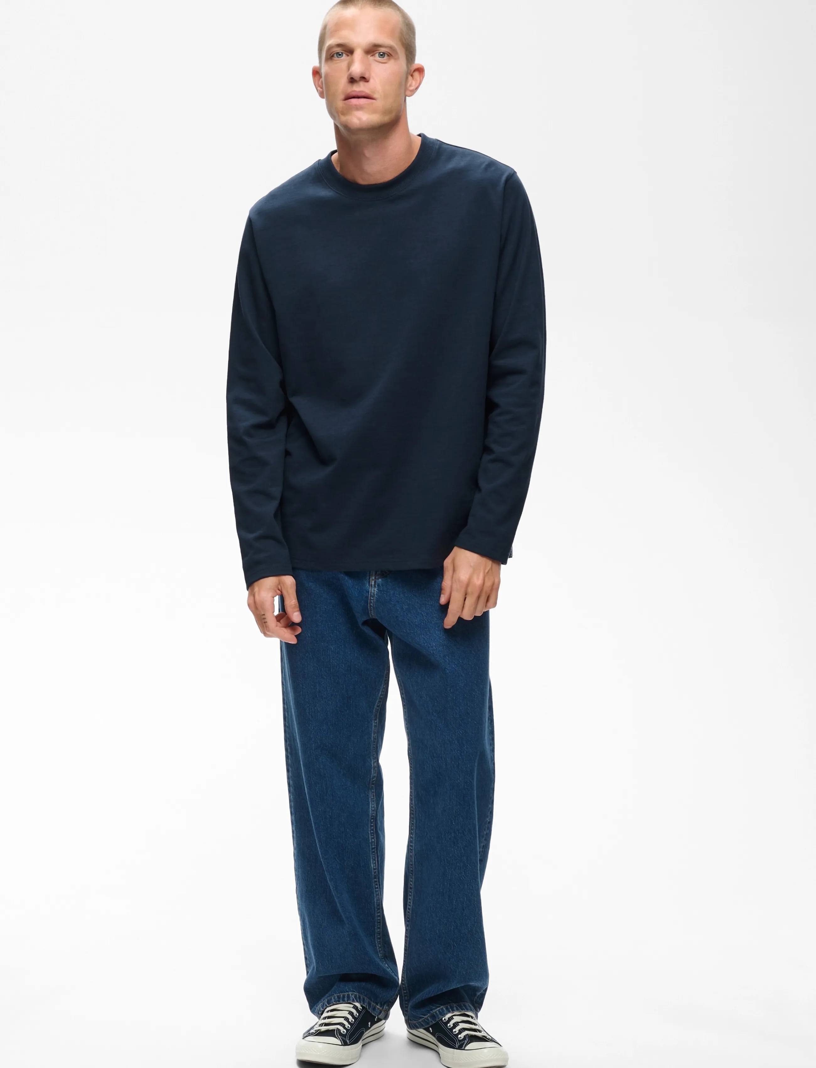 Matinique - MAkai ls Heritage - langærmede t-shirts - dark navy - 2