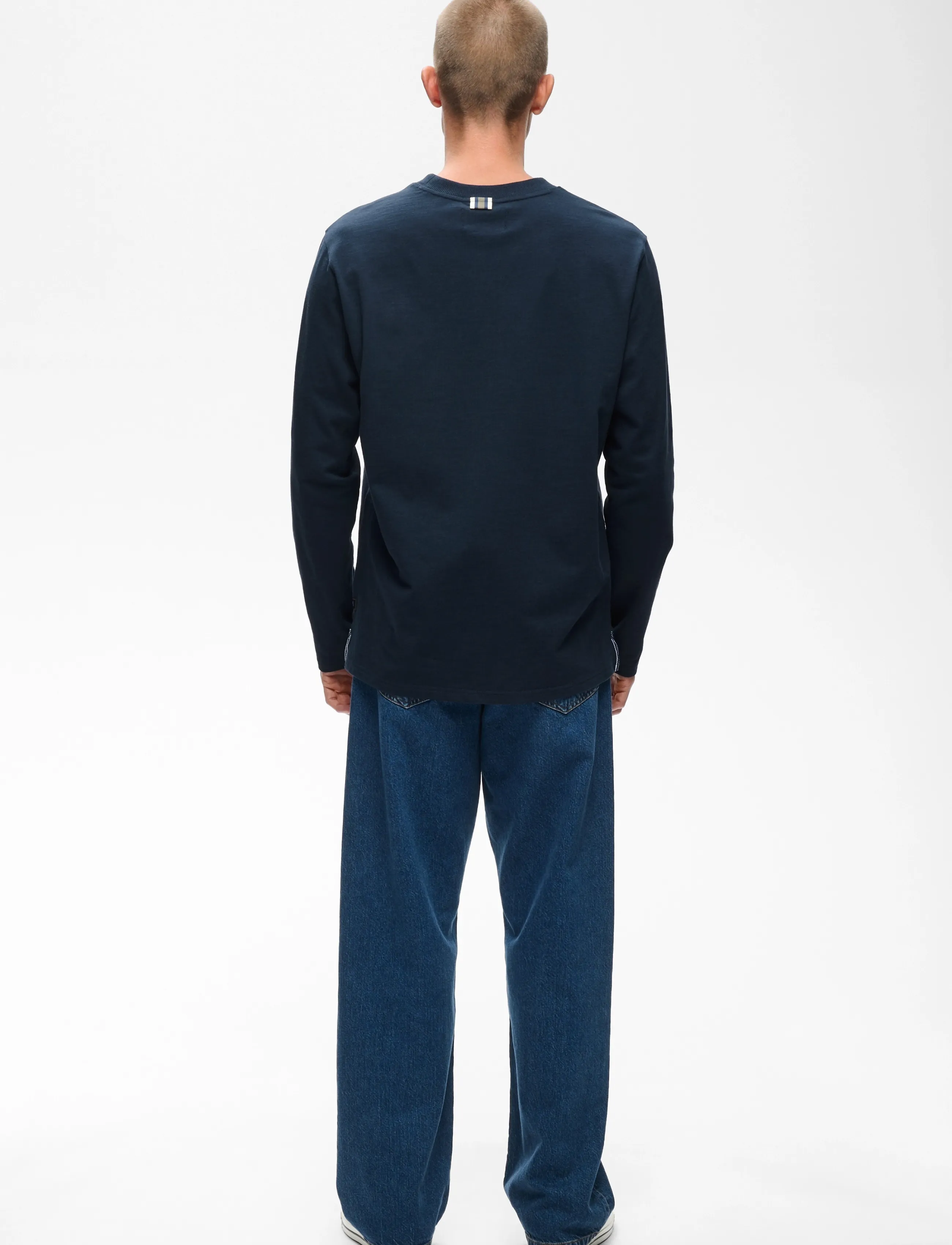 Matinique - MAkai ls Heritage - langærmede t-shirts - dark navy - 3