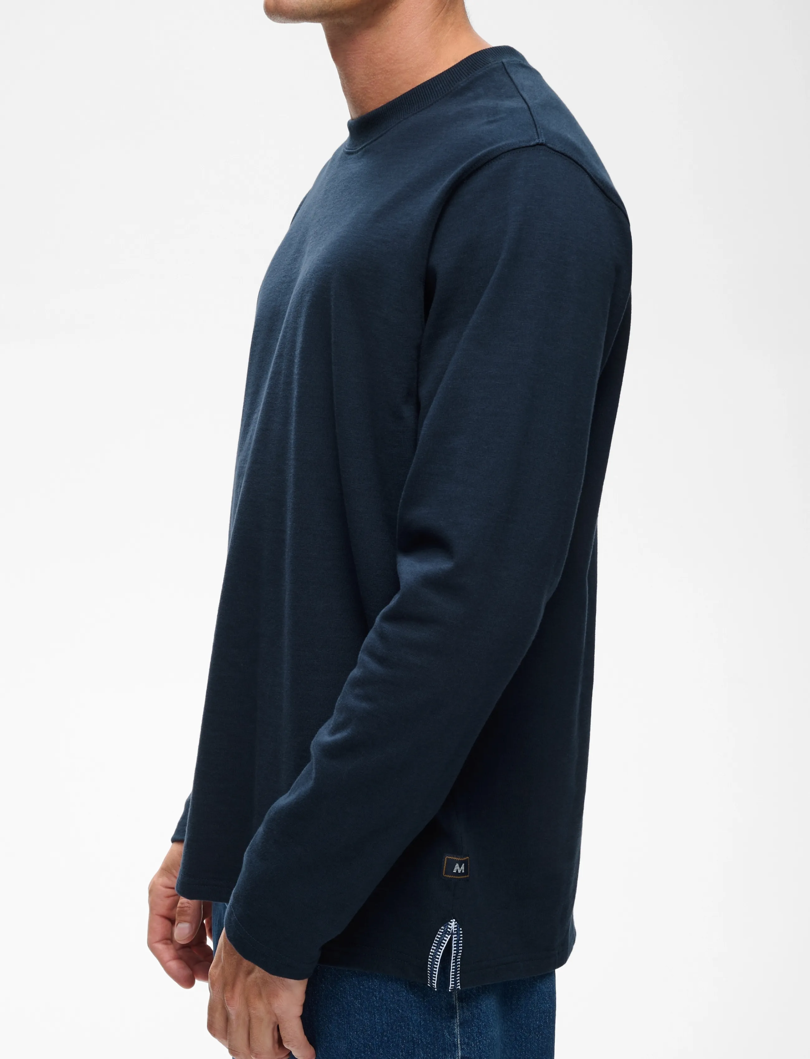 Matinique - MAkai ls Heritage - langærmede t-shirts - dark navy - 4
