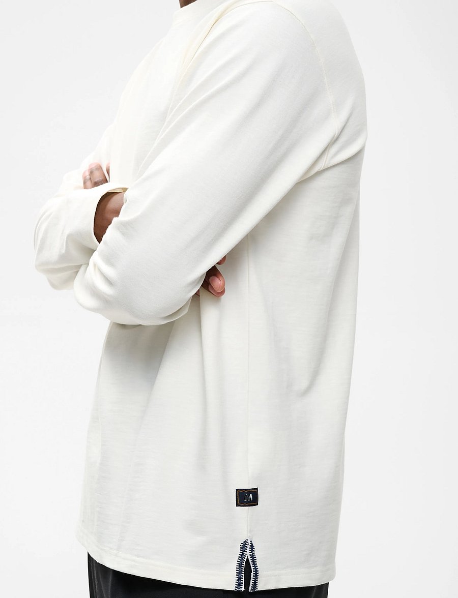 Matinique - MAkai ls Heritage - langärmelige t-shirts - off white - 5