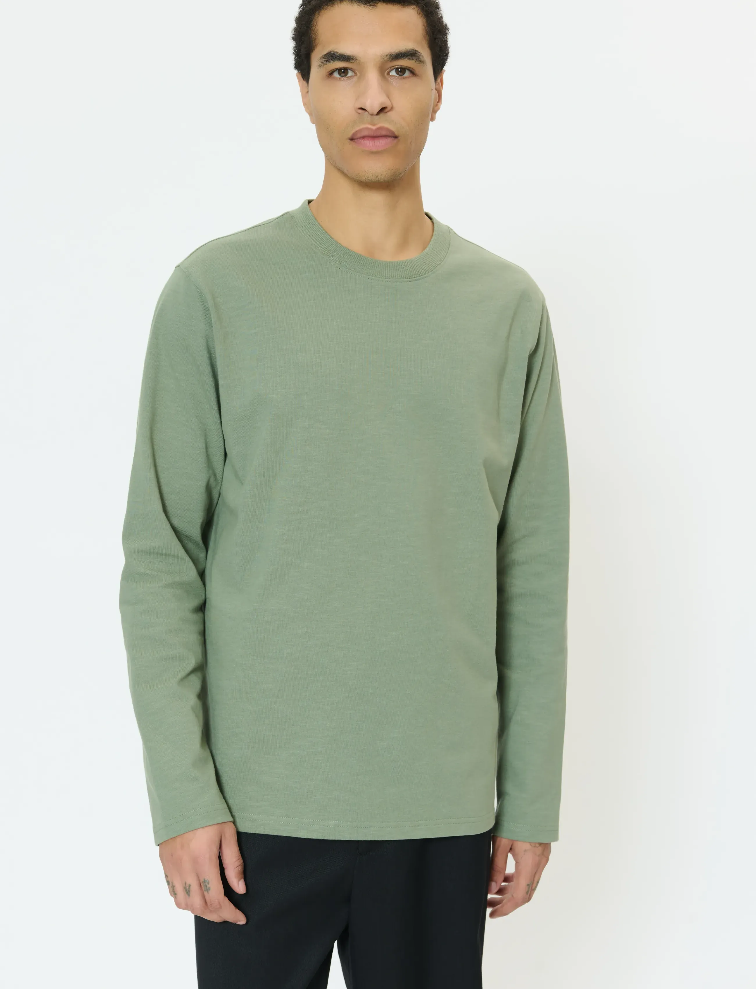 Matinique MAkai ls Heritage - T-Shirts - SEA SPRAY / green