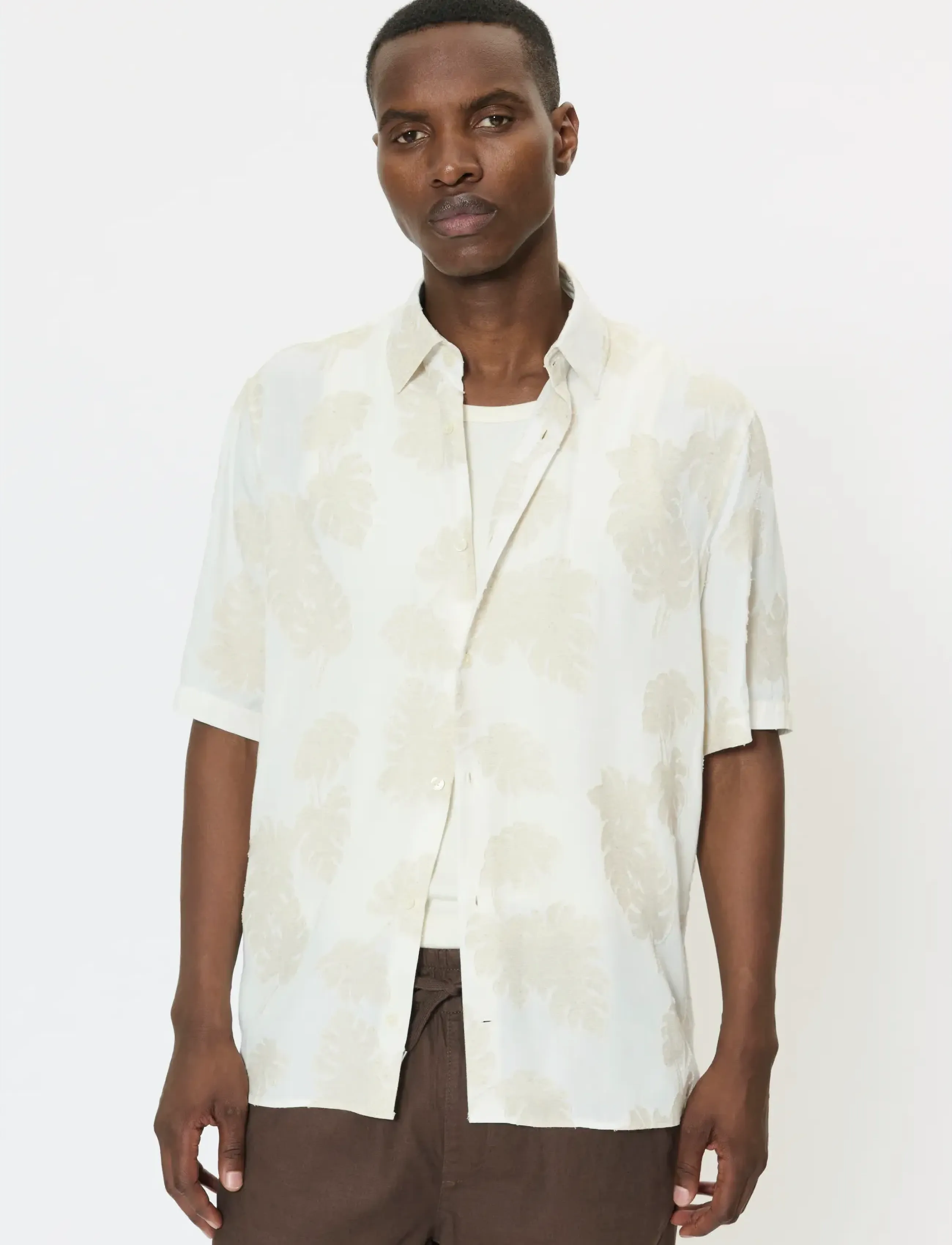 Matinique Maklampo Ss, S, Shirts, Creme - Casual Männerswear