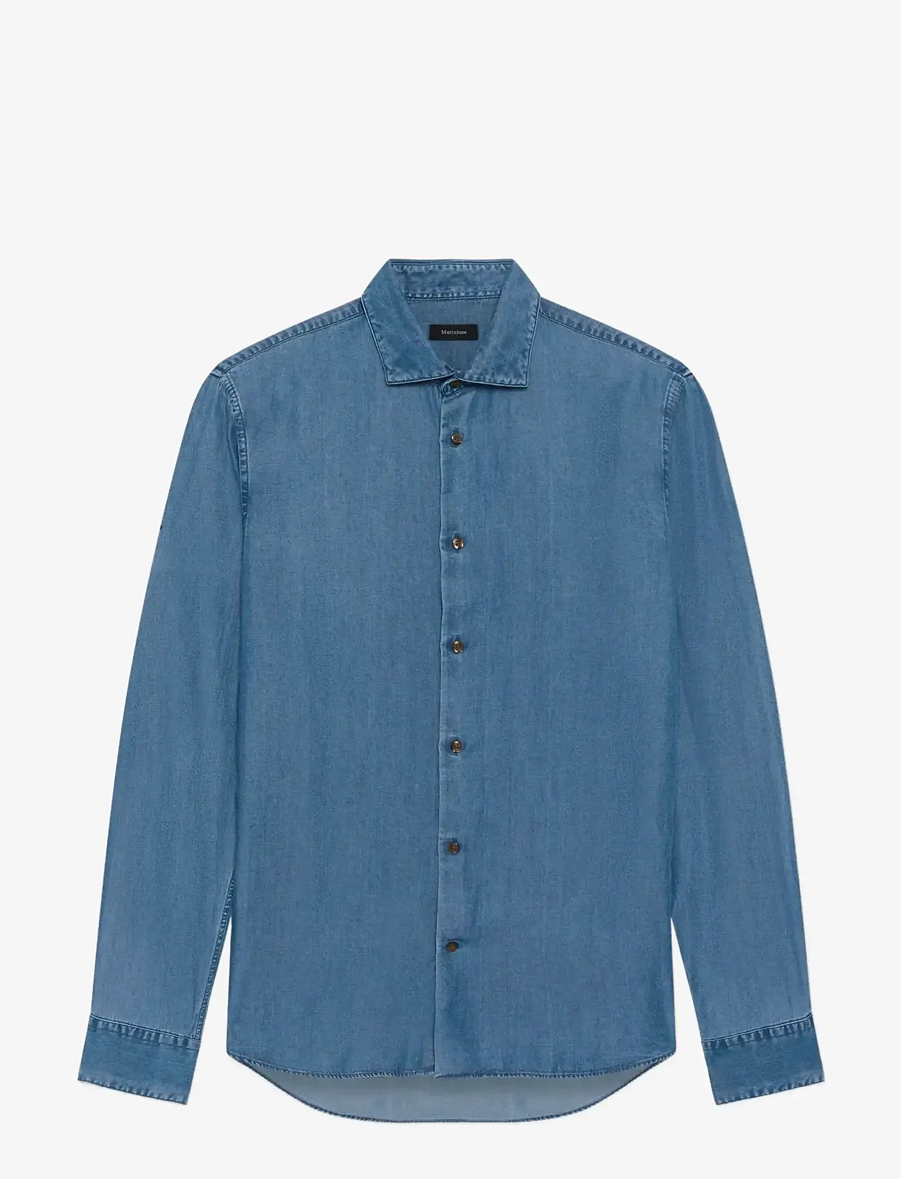 Matinique - MAmarc short - casual skjorter - medium washed denim - 1