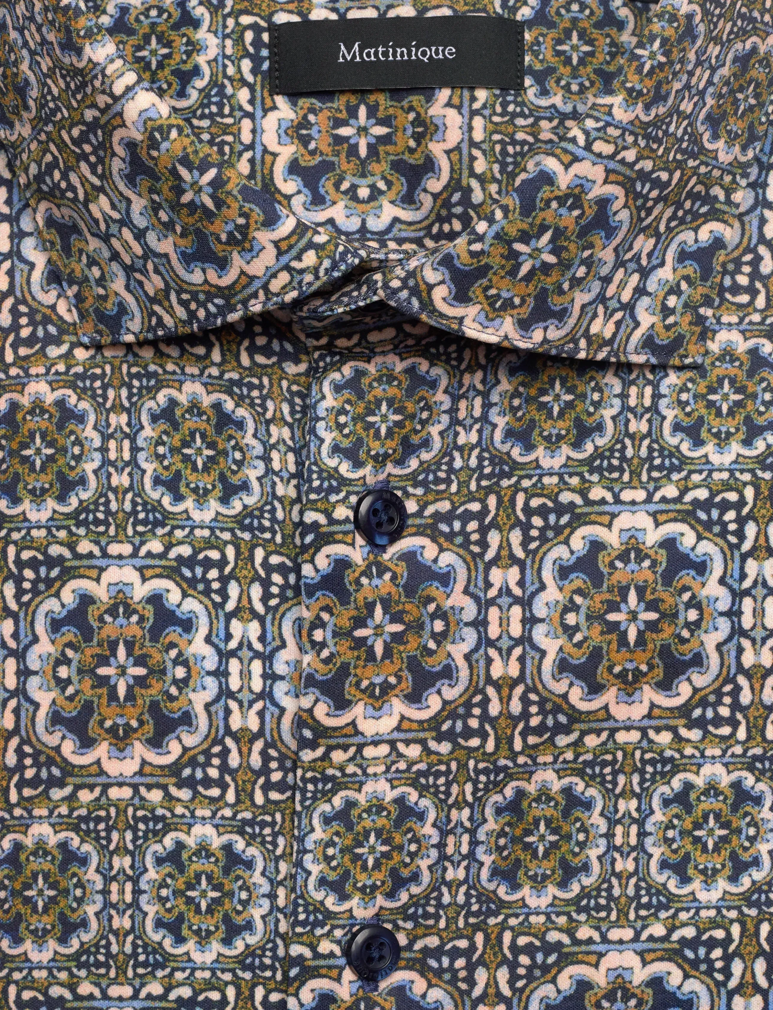 Matinique - MAmarc N - pattern shirts - dark navy - 2