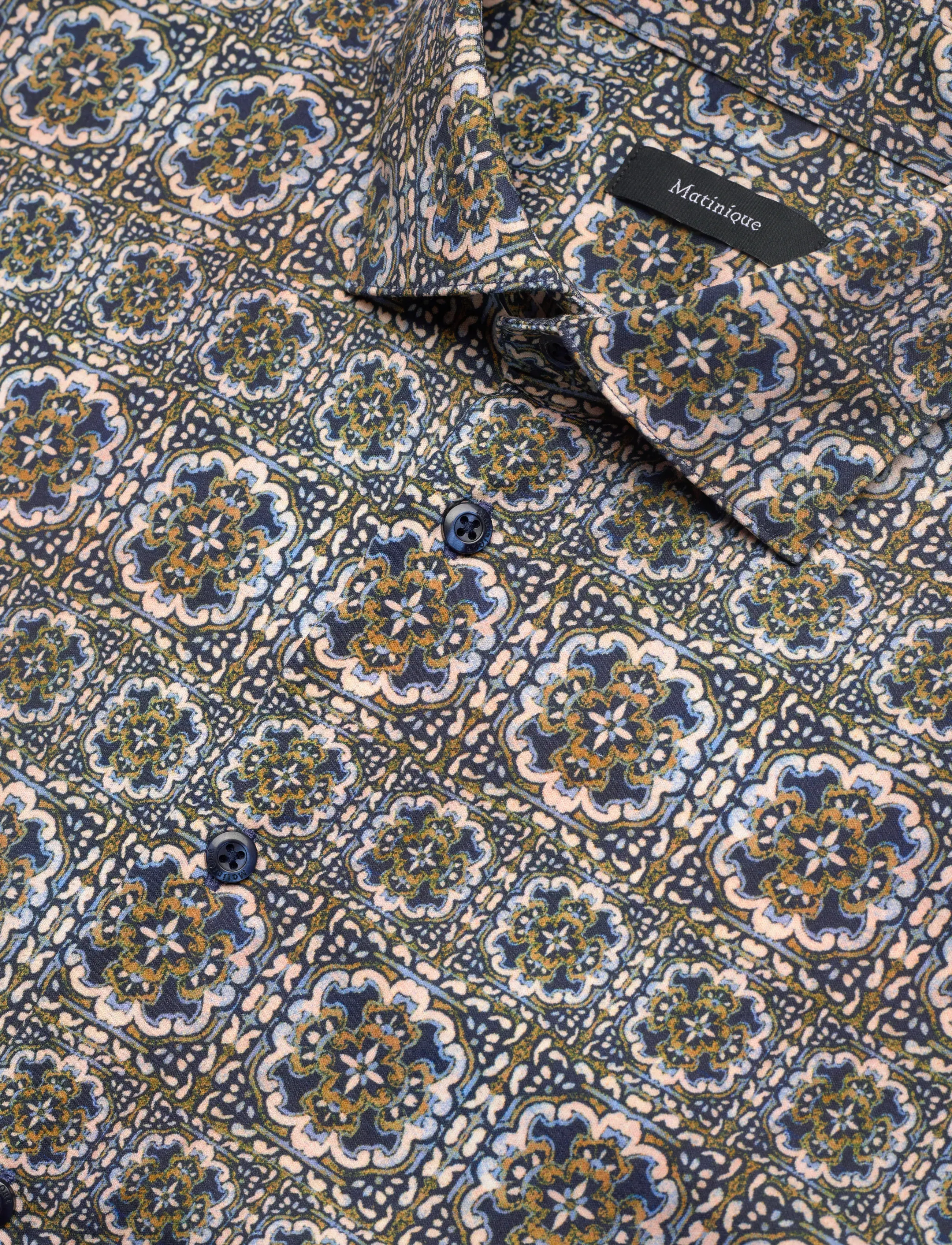 Matinique - MAmarc N - pattern shirts - dark navy - 3