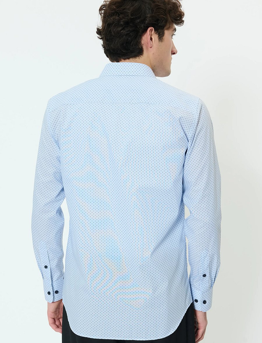 Matinique - MAmarc N - pattern shirts - chambray blue - 2