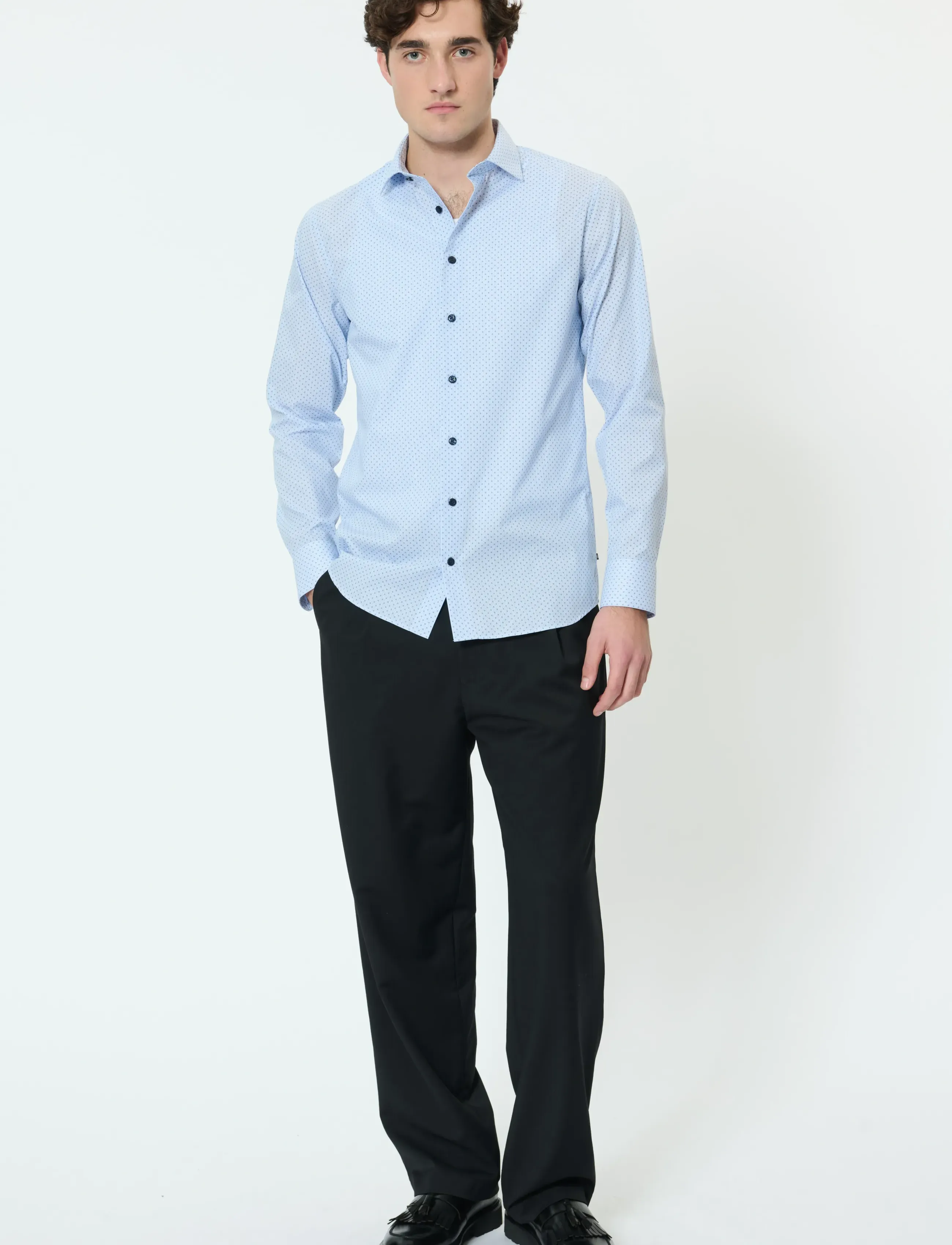 Matinique - MAmarc N - kontorisärgid - chambray blue - 4