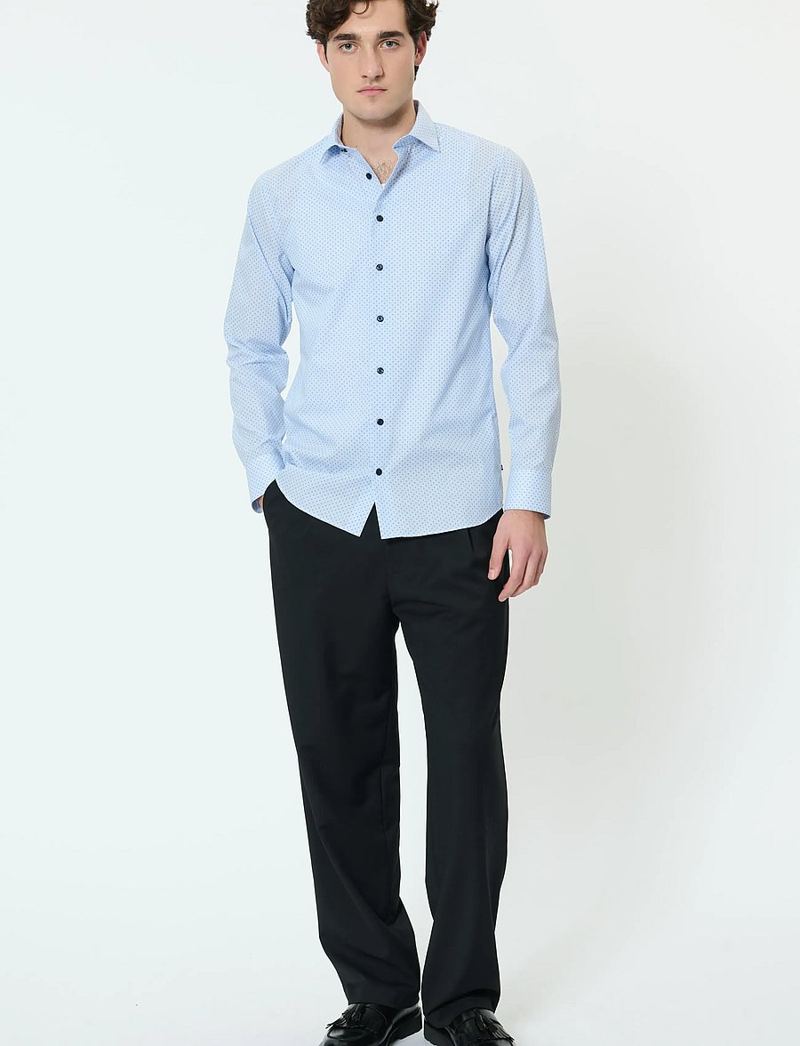 Matinique - MAmarc N - pattern shirts - chambray blue - 4